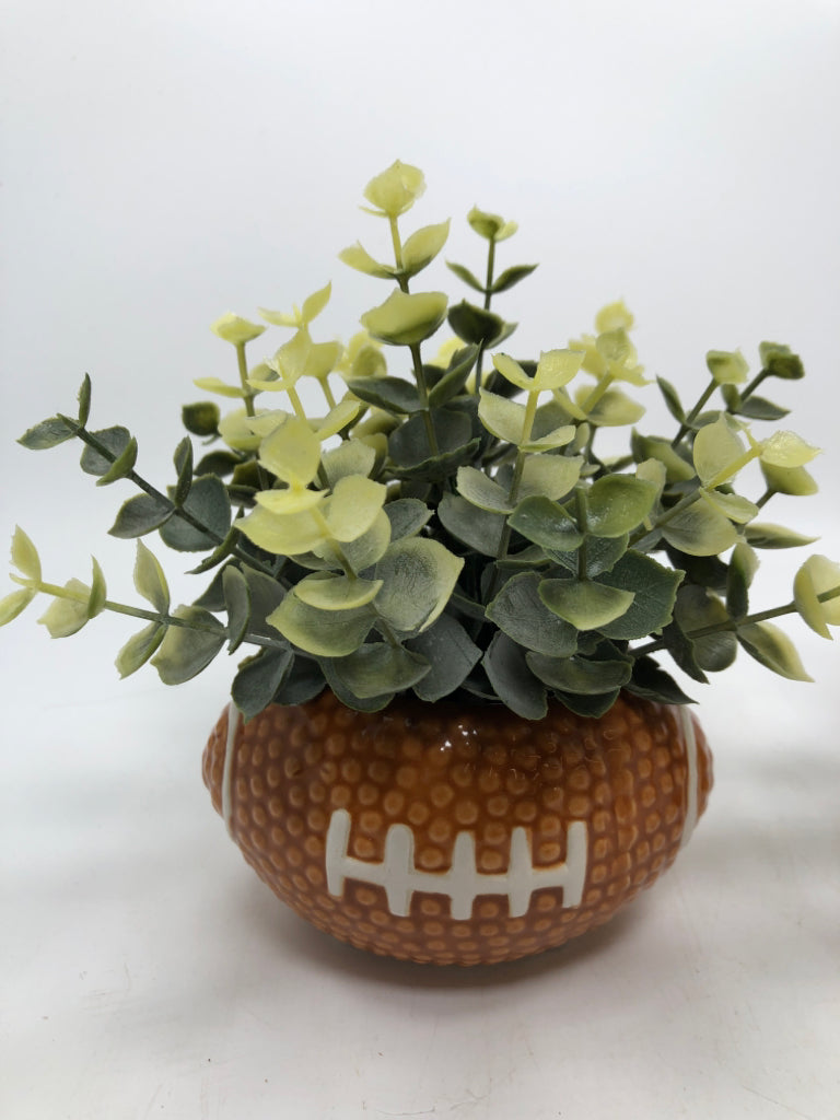 SM FOOTBALL PLANTER W/PLANT.
