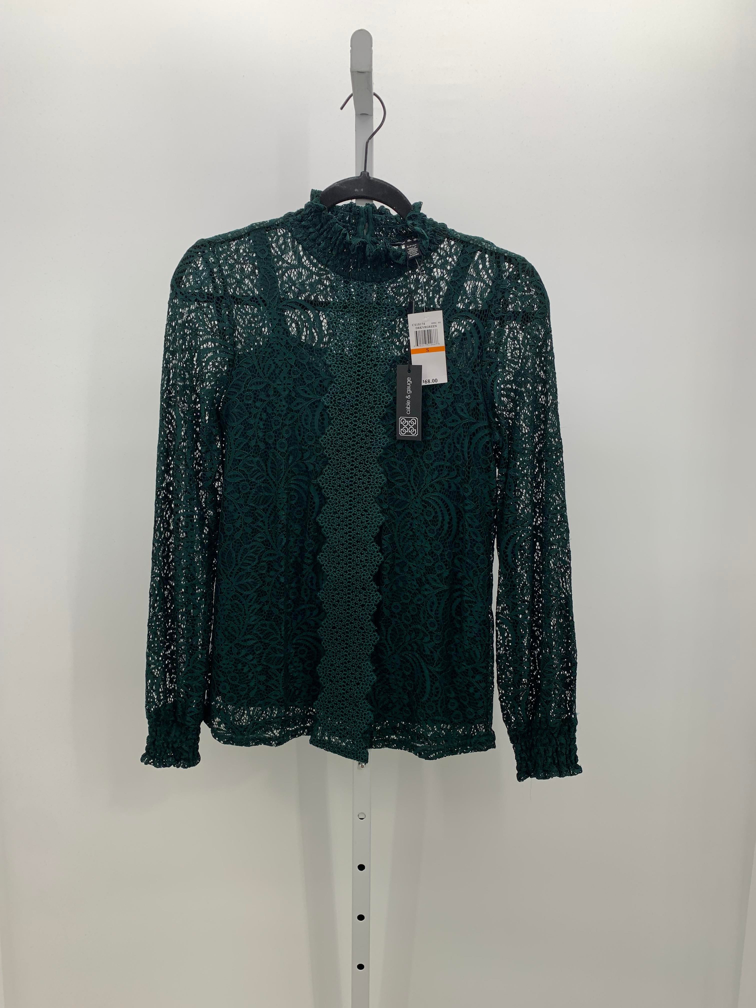 Cable & Gauge Size Small Misses Long Sleeve Shirt