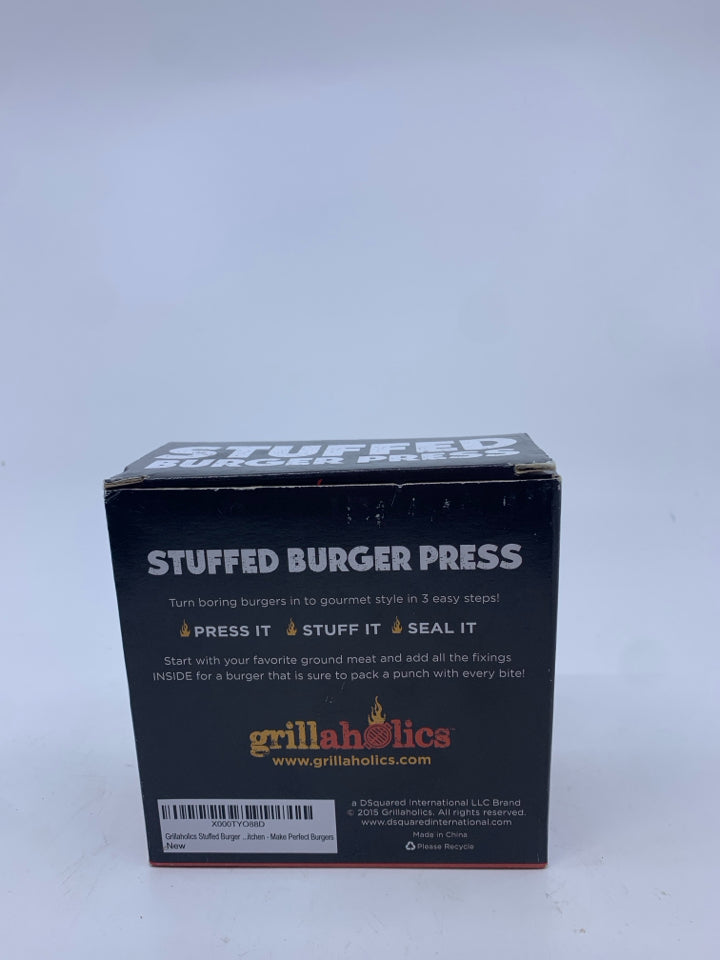 NIB STUFFED BURGER PRESS.