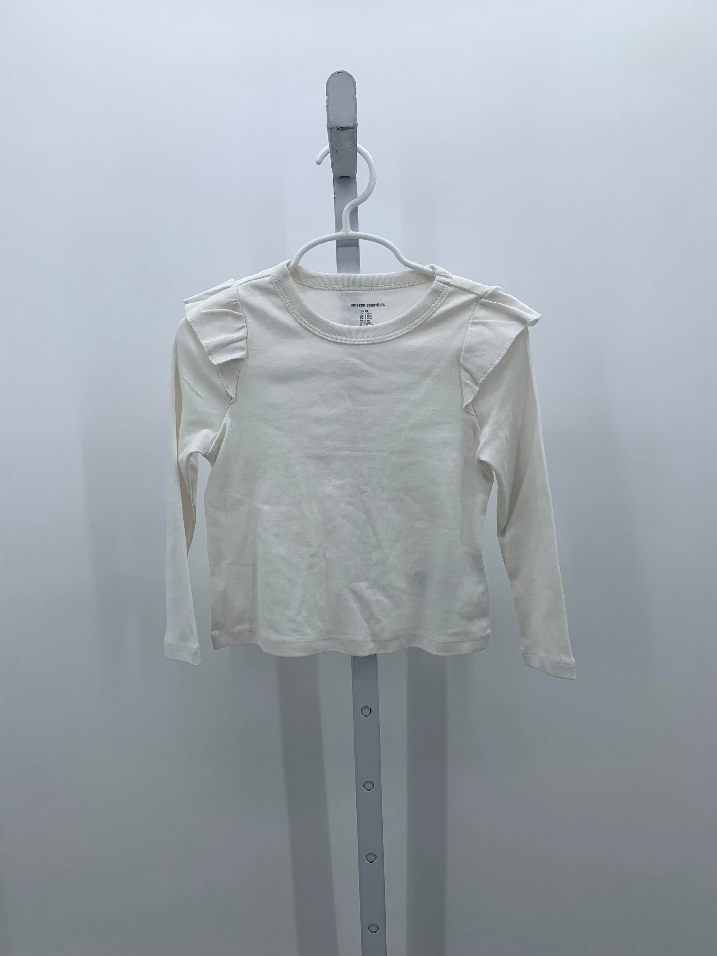 Amazon Essentials Size 5 Girls Long Sleeve Shirt