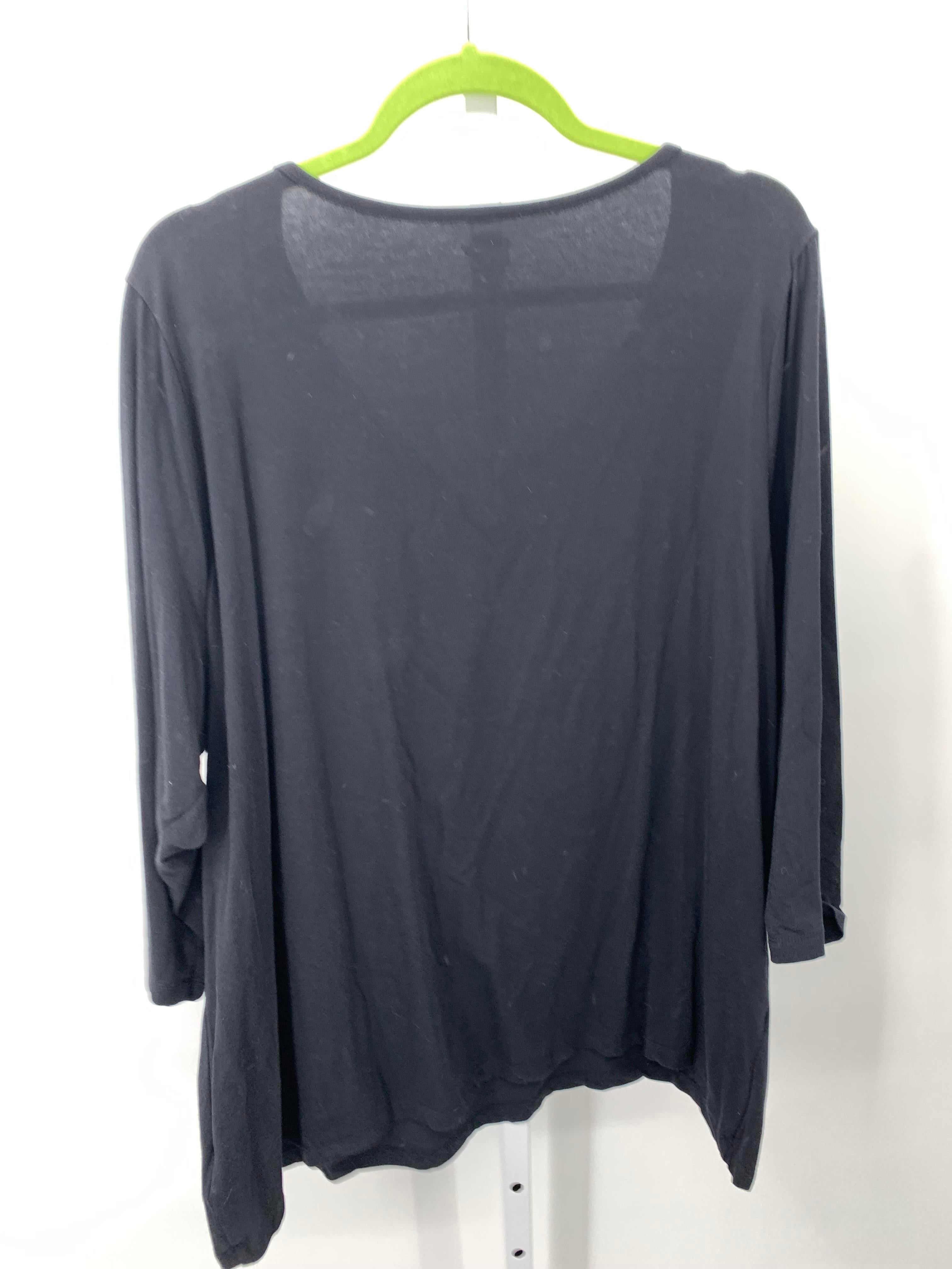 Lands End Size 2X Womens 3/4 Sleeve Shirt