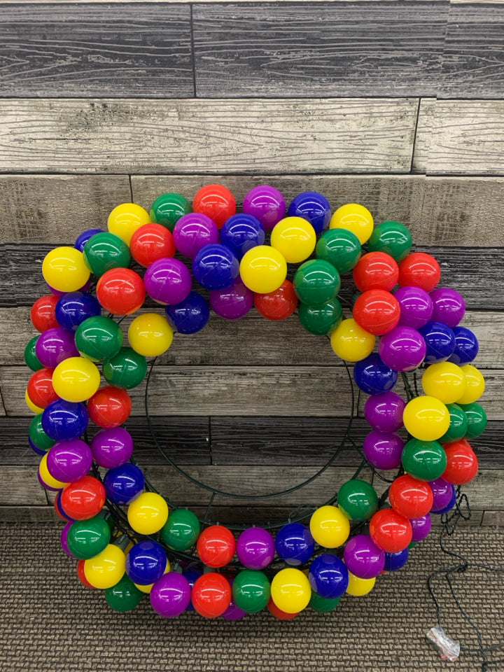 NIB LIGHTED LED WREATH.