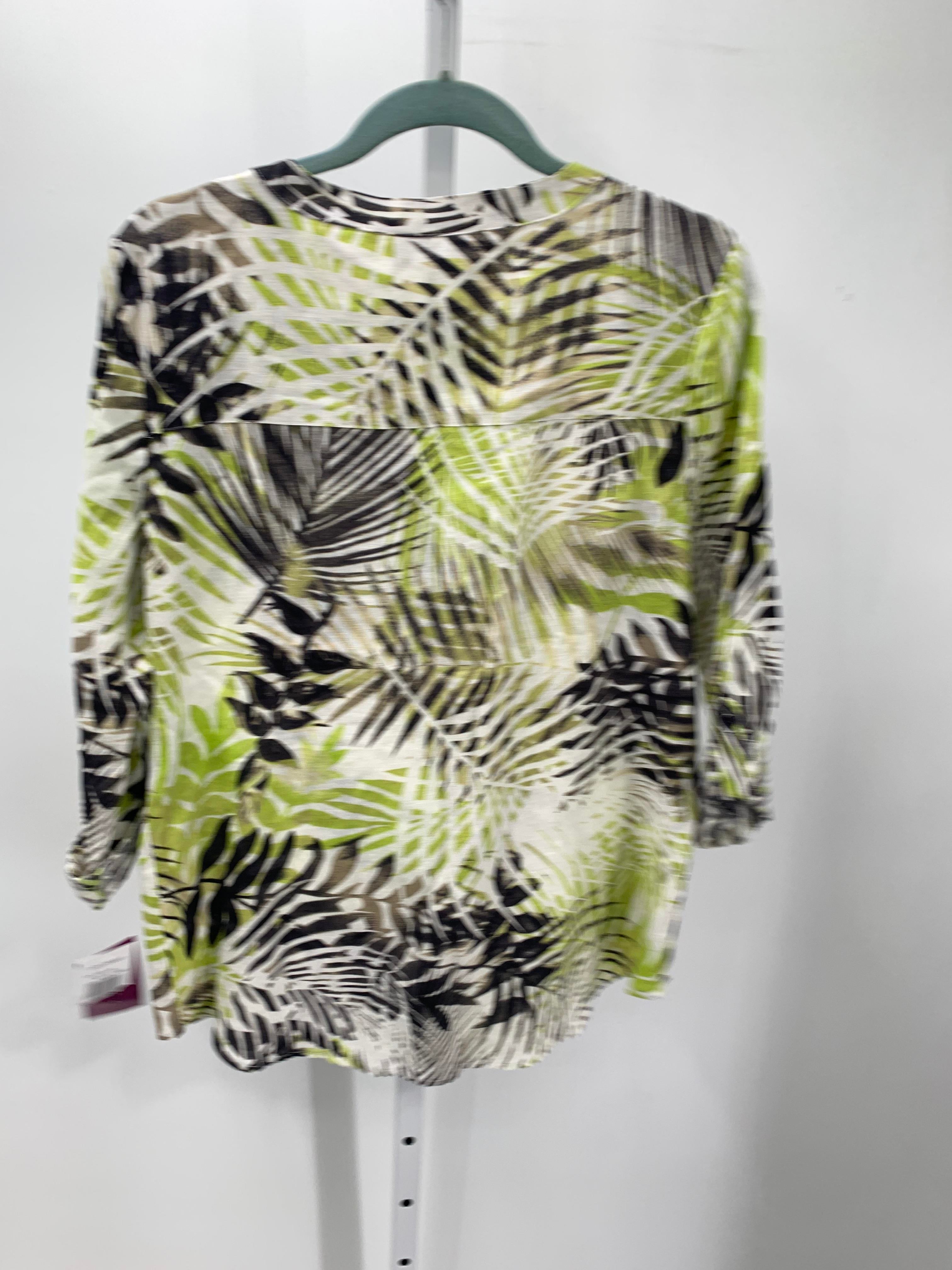 Cathy Daniels Size Large Misses 3/4 Sleeve Shirt