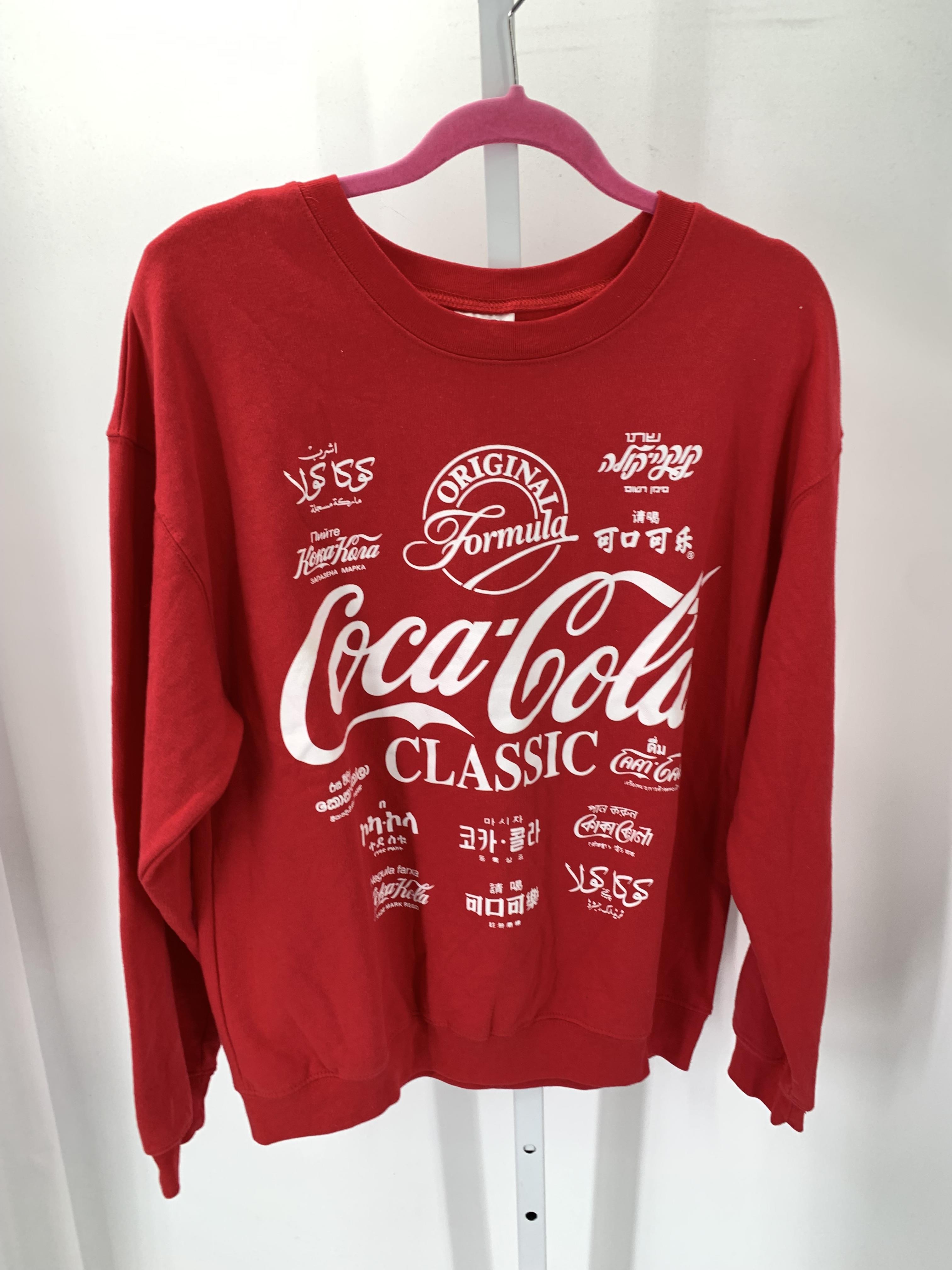 Coca-Cola Company Size Large Juniors Long Sleeve Shirt