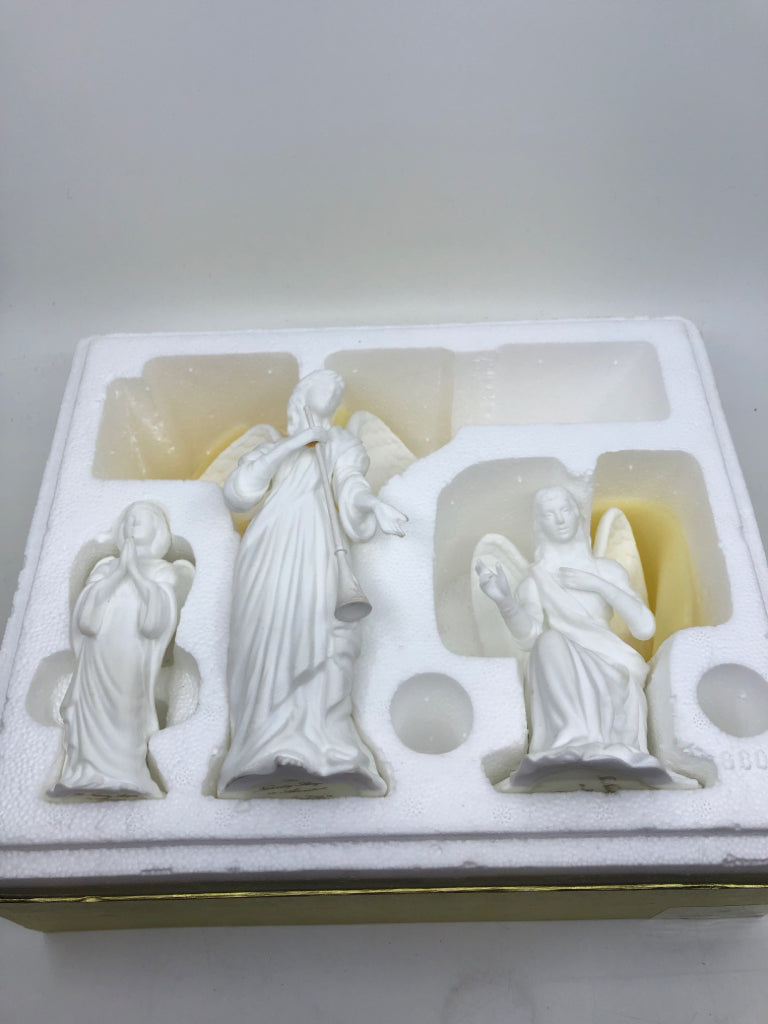 3-LENOX THE ANGELS IN ADORATION IN BOX + COA