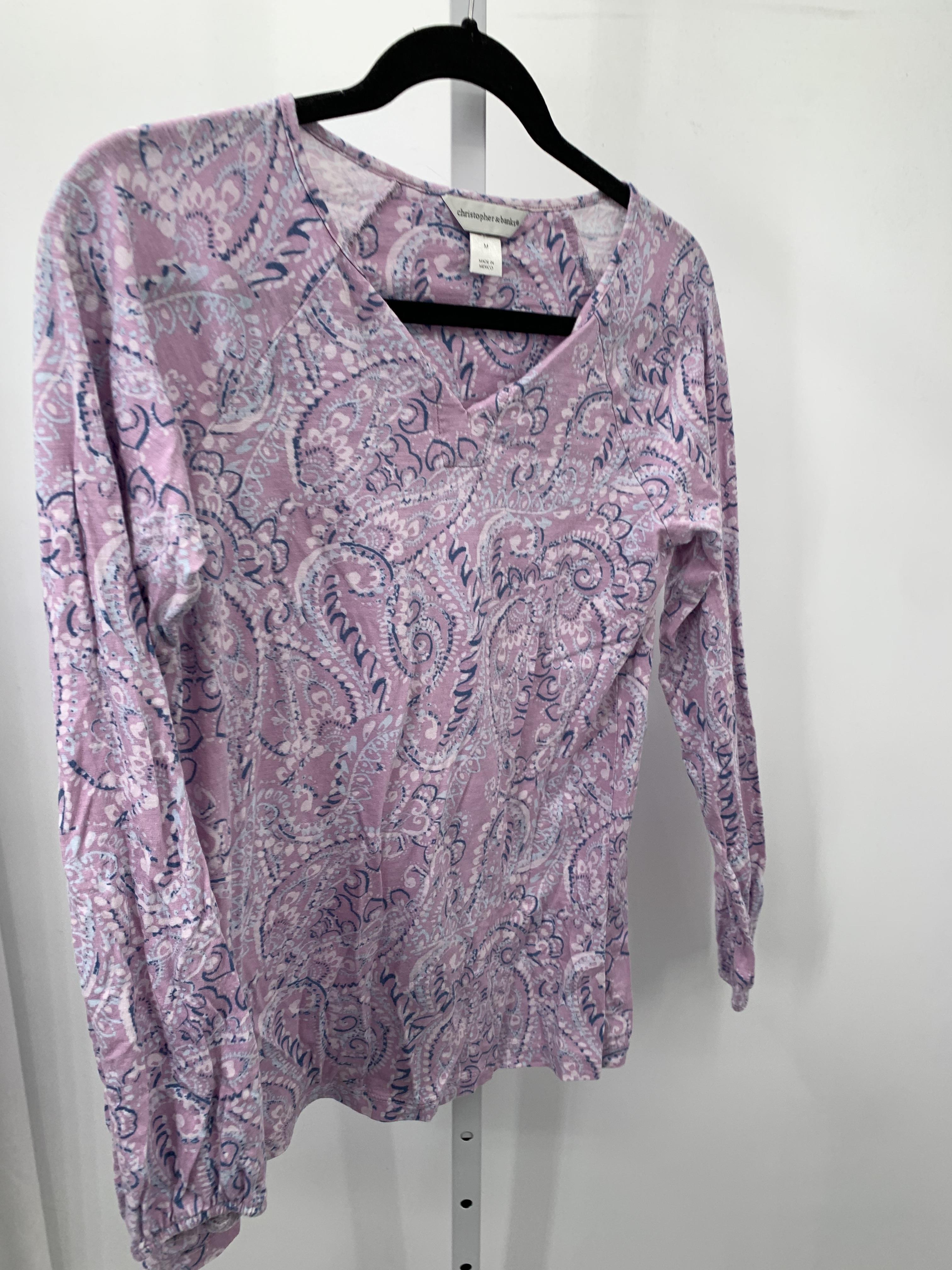 Christopher & Banks Size Medium Misses Long Sleeve Shirt