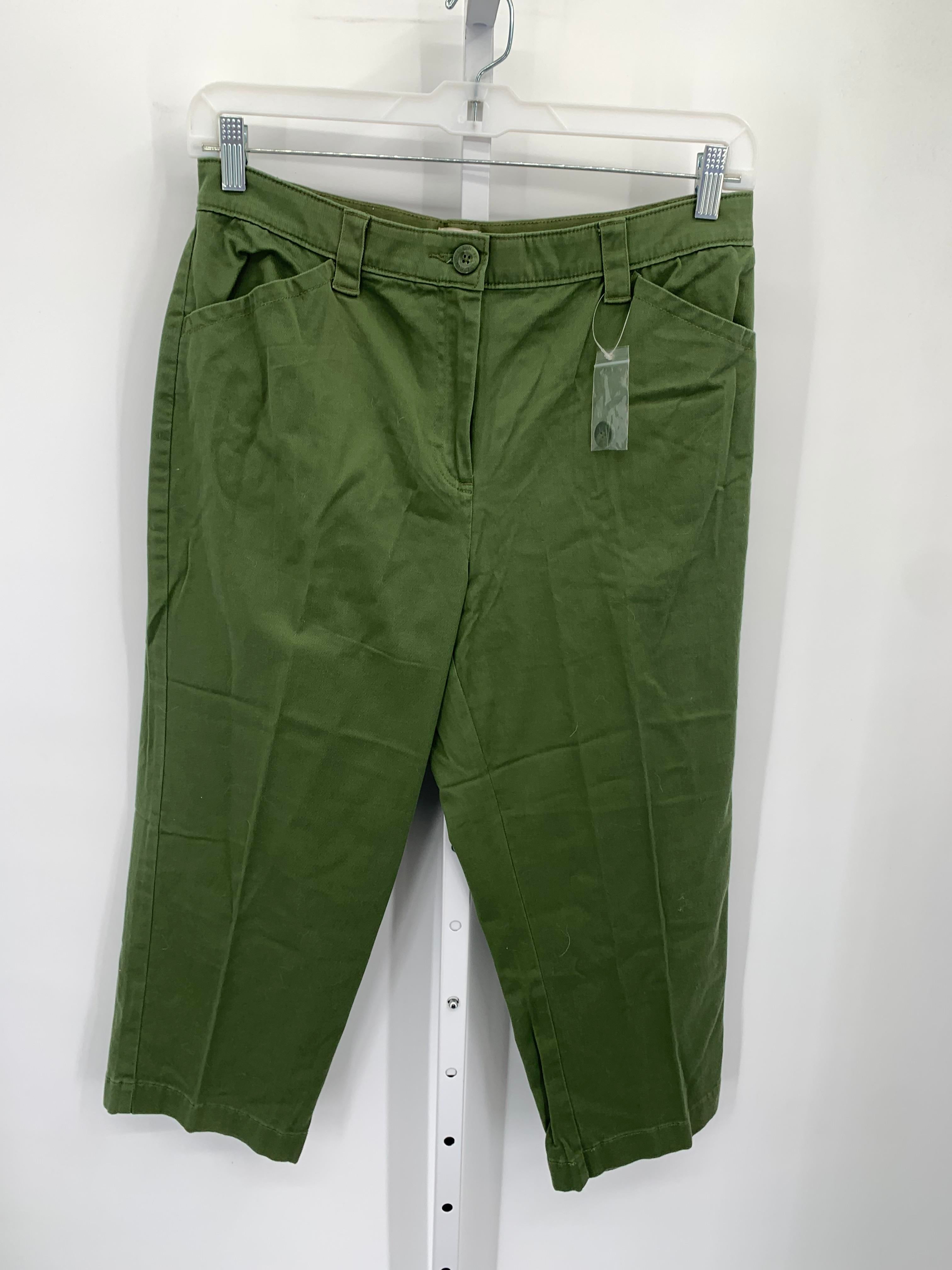 LL Bean Size 14 Misses Cropped Pants