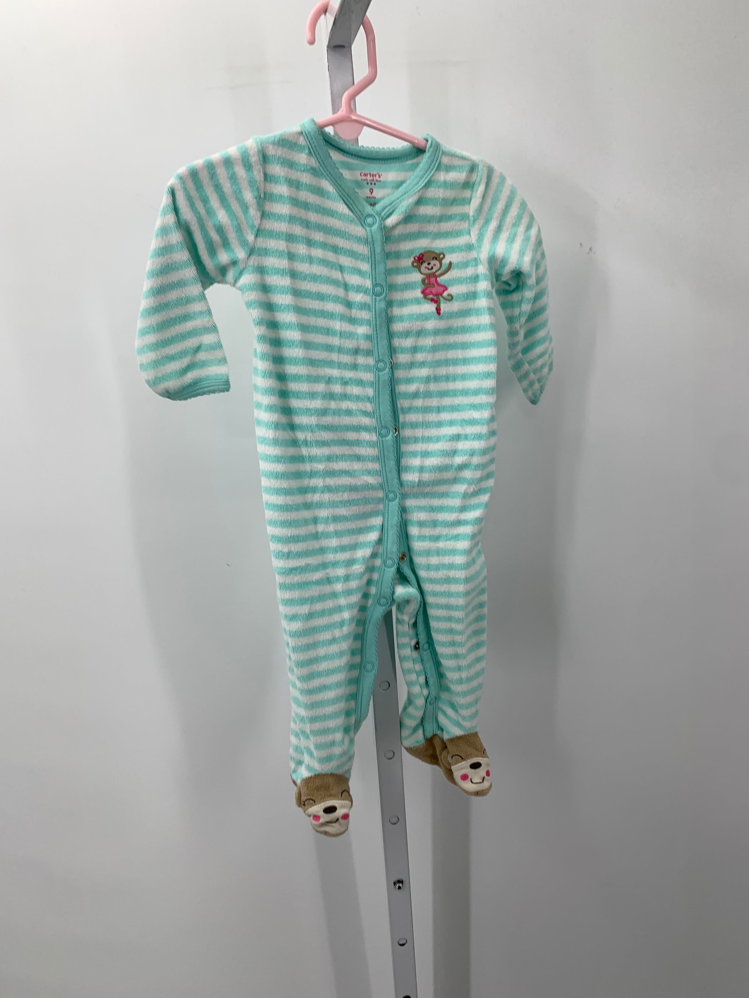 Carters Size 9 Months Girls Long Slv. Romper