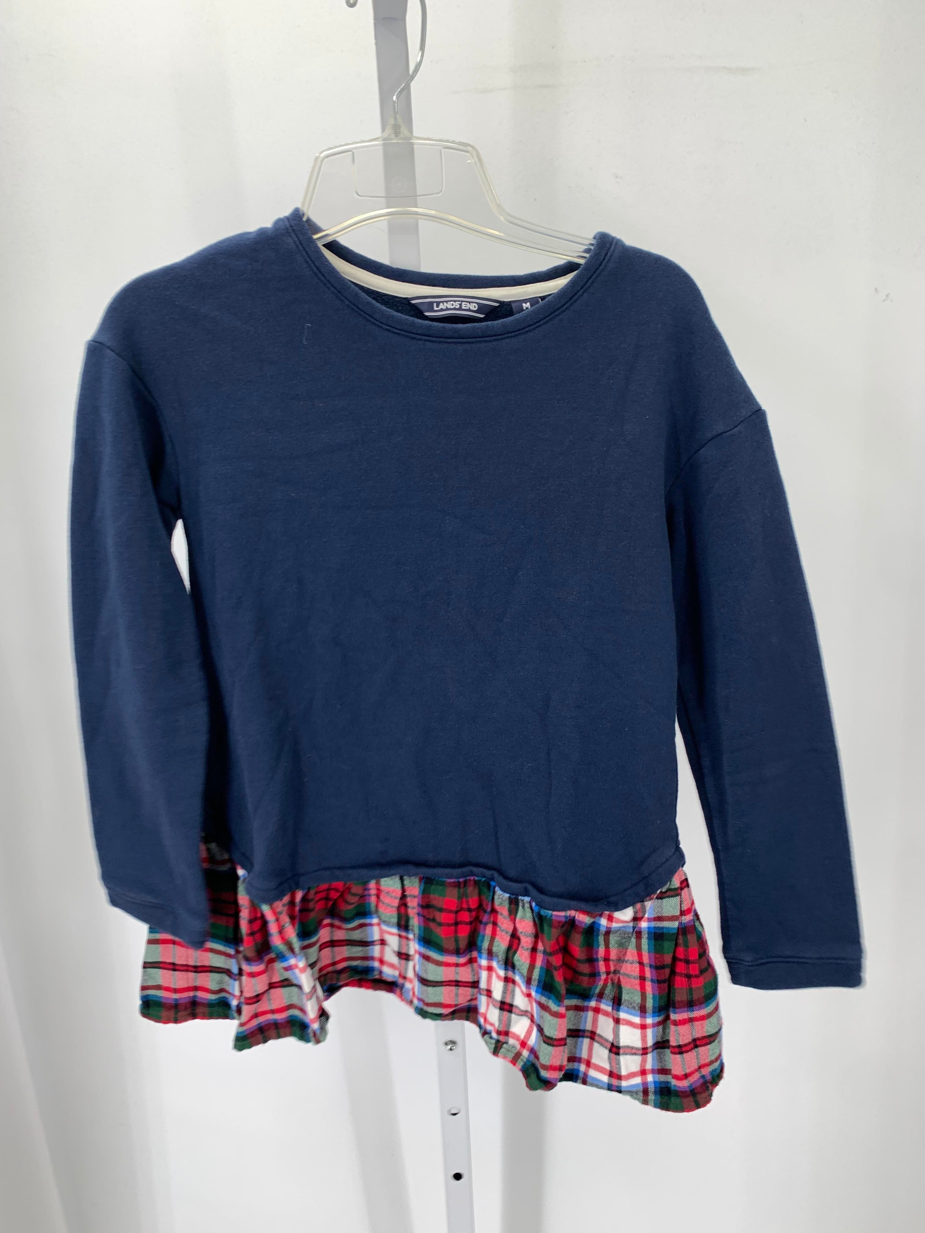 Lands End Size 10-12 Girls Long Sleeve Shirt
