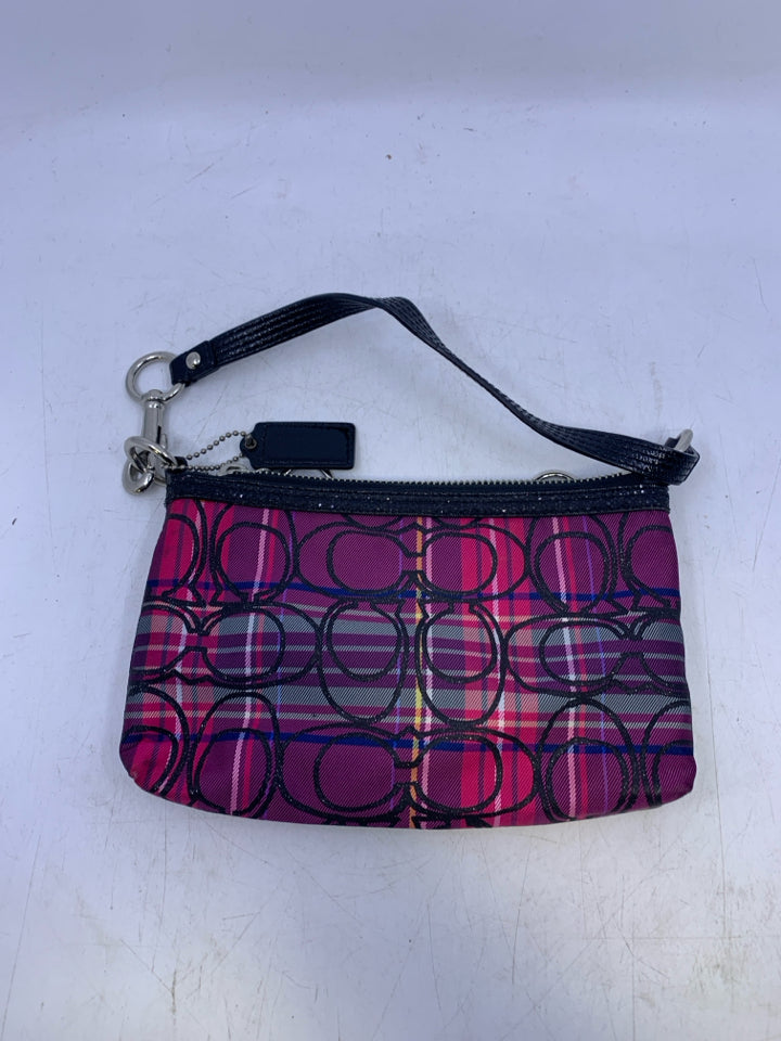 Coach Poppy Tartan Plaid Purse