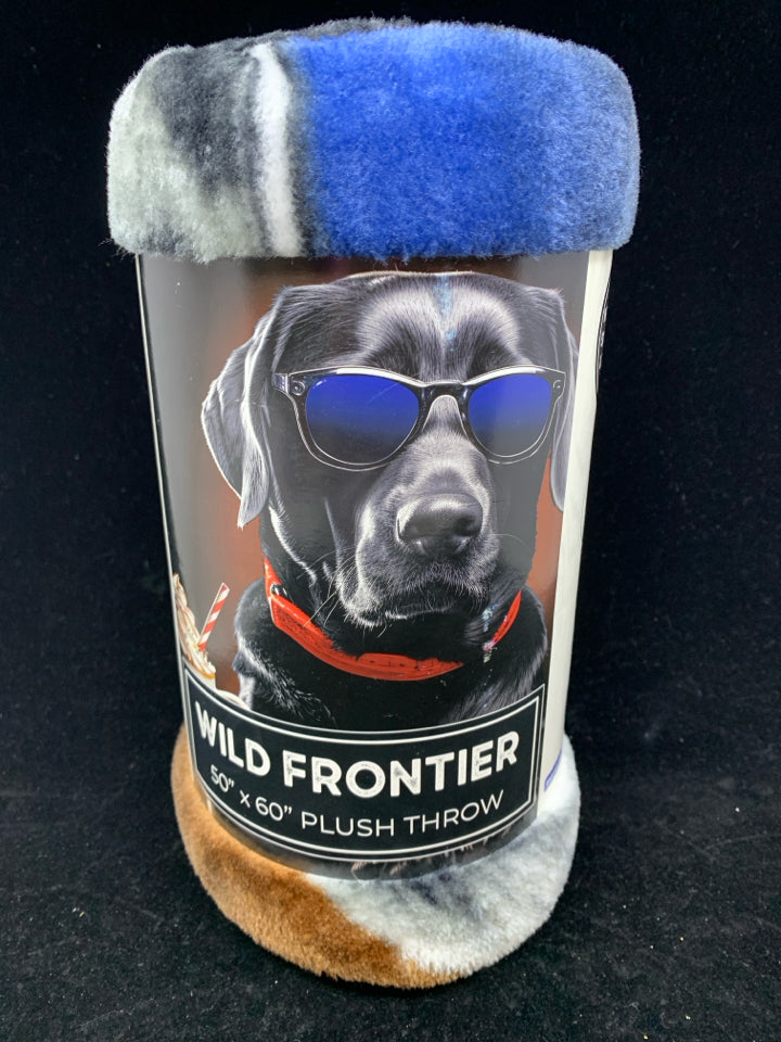 NIP PLUSH WILD FRONTIER THROW.