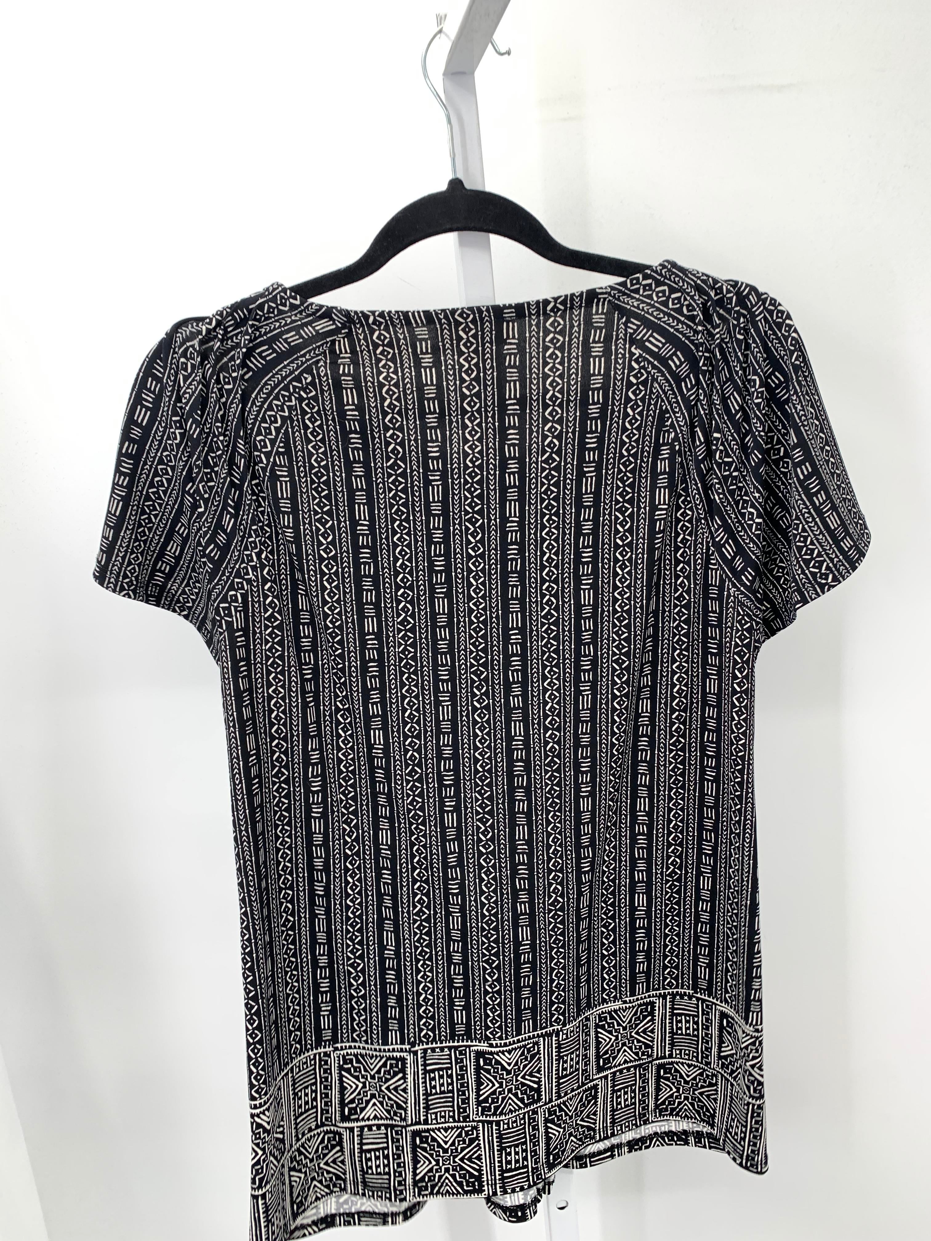 Style & Co. Size Large Misses Short Sleeve Shirt