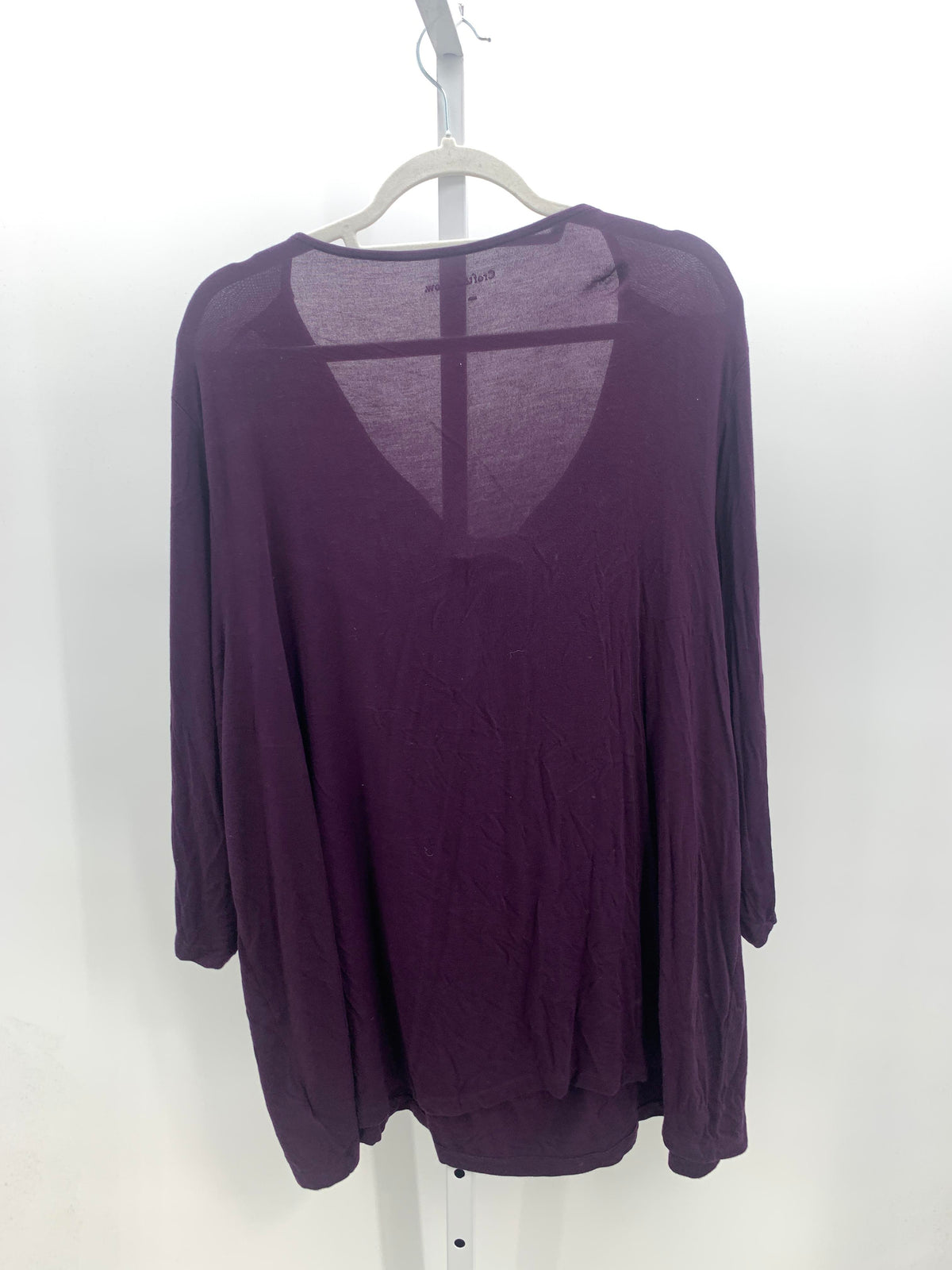 Croft & Barrow Size 3X Womens 3/4 Sleeve Shirt