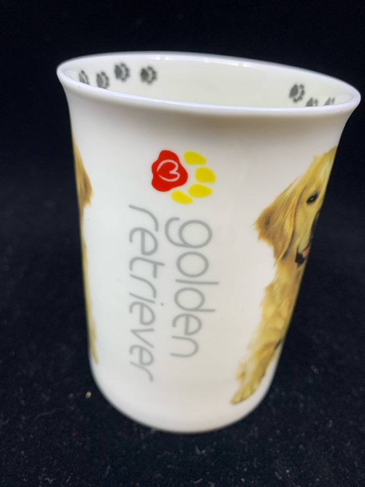 WHITE GOLDEN RETRIEVER MUG.