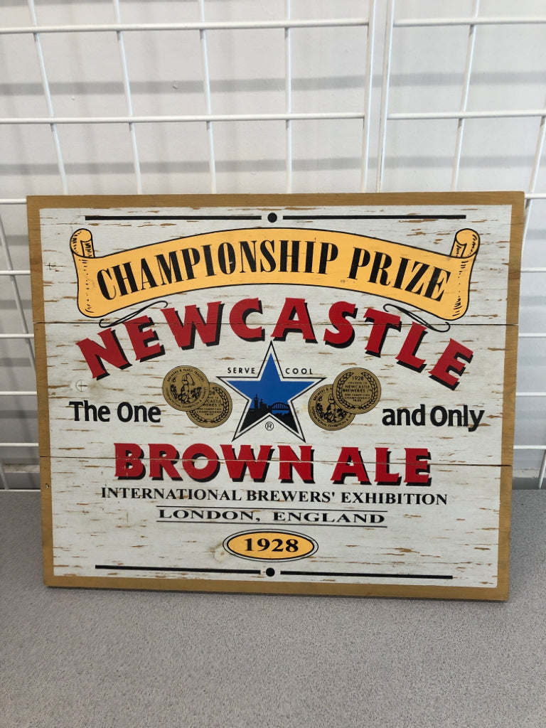 RUSTIC WOOD NEW CASTLE WALL HANGING.