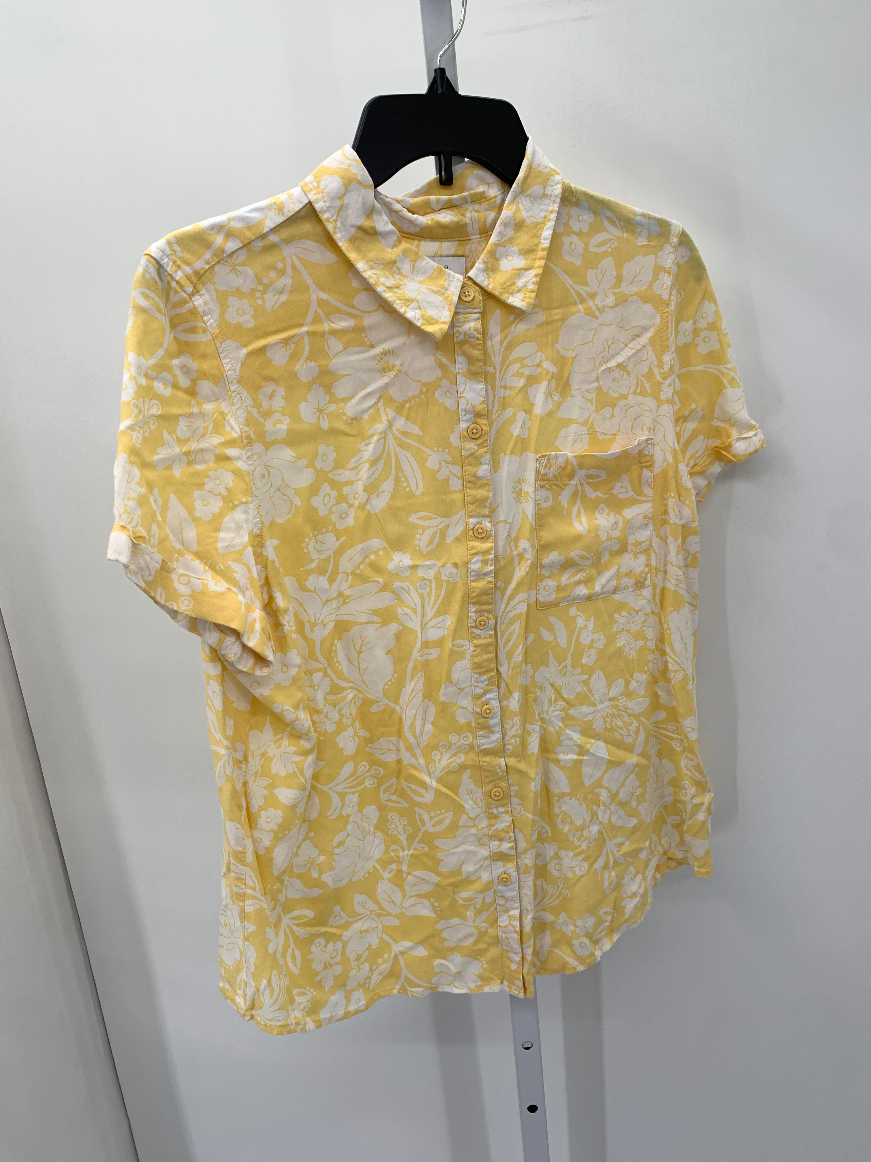 Croft & Barrow Size Large Misses Short Sleeve Shirt
