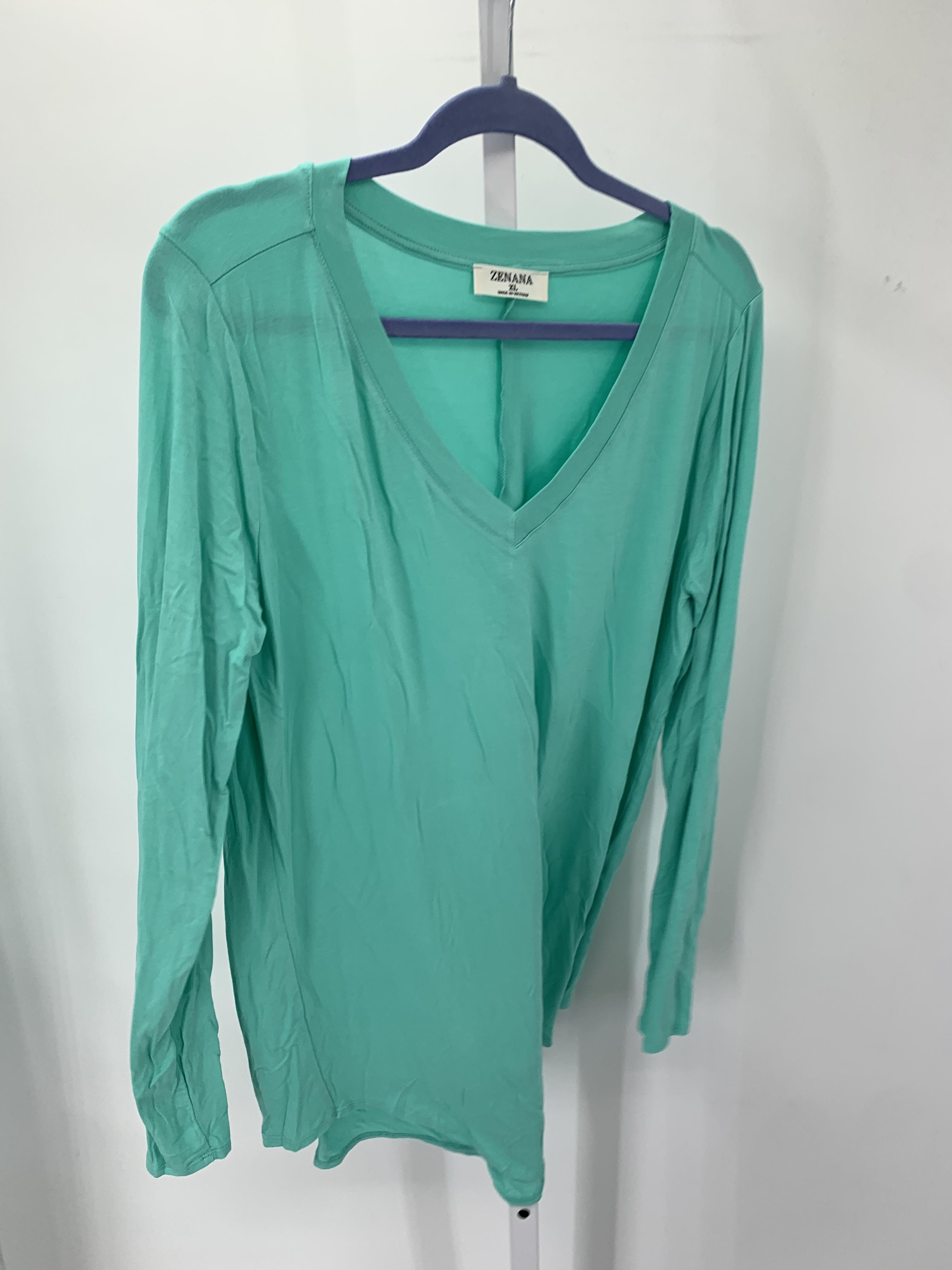 Zenana Size Extra Large Misses Long Sleeve Shirt