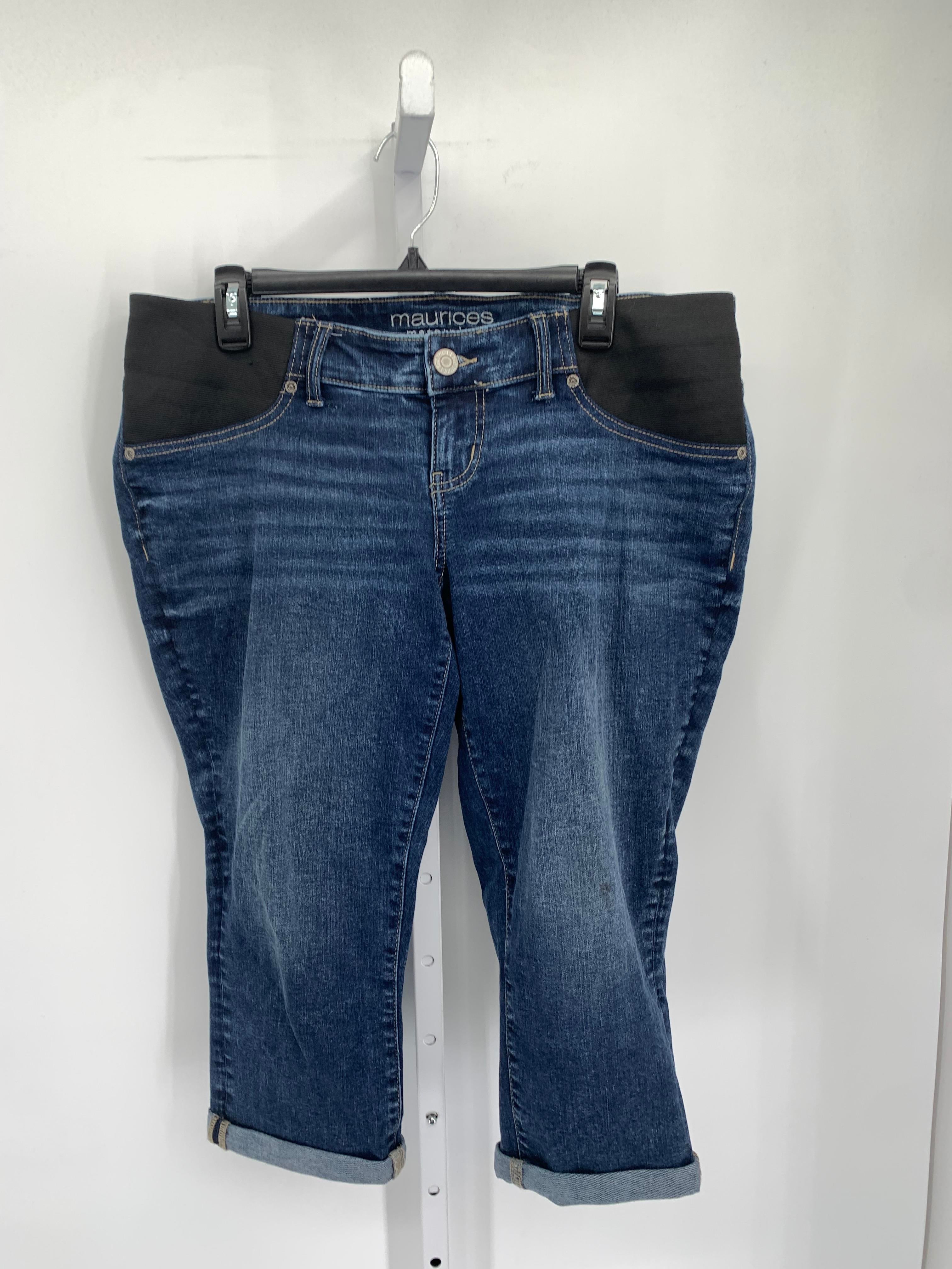 Maurices Denim Size 12 Maternity Capri