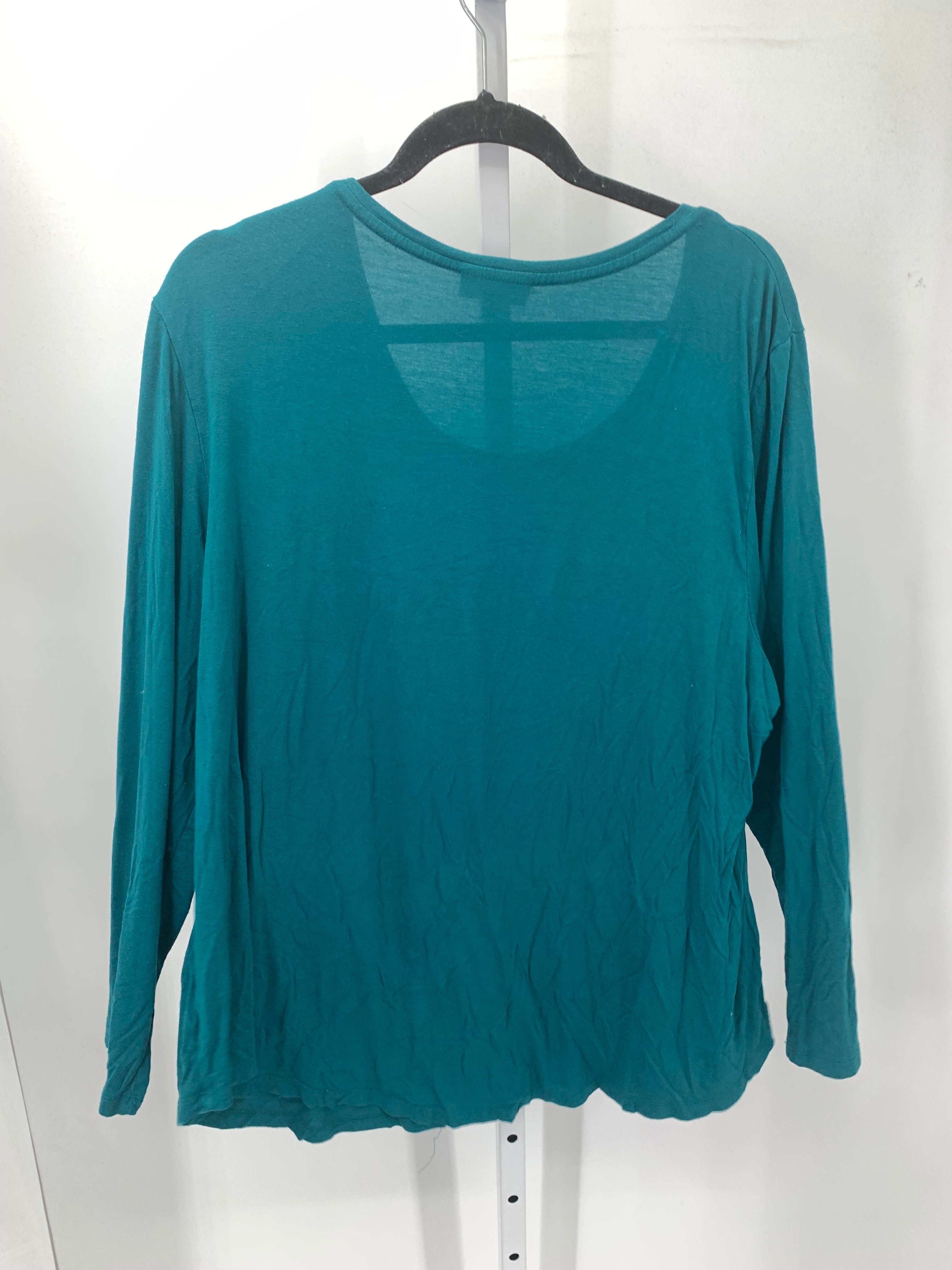 JM Collection Size XXL Misses Long Sleeve Shirt
