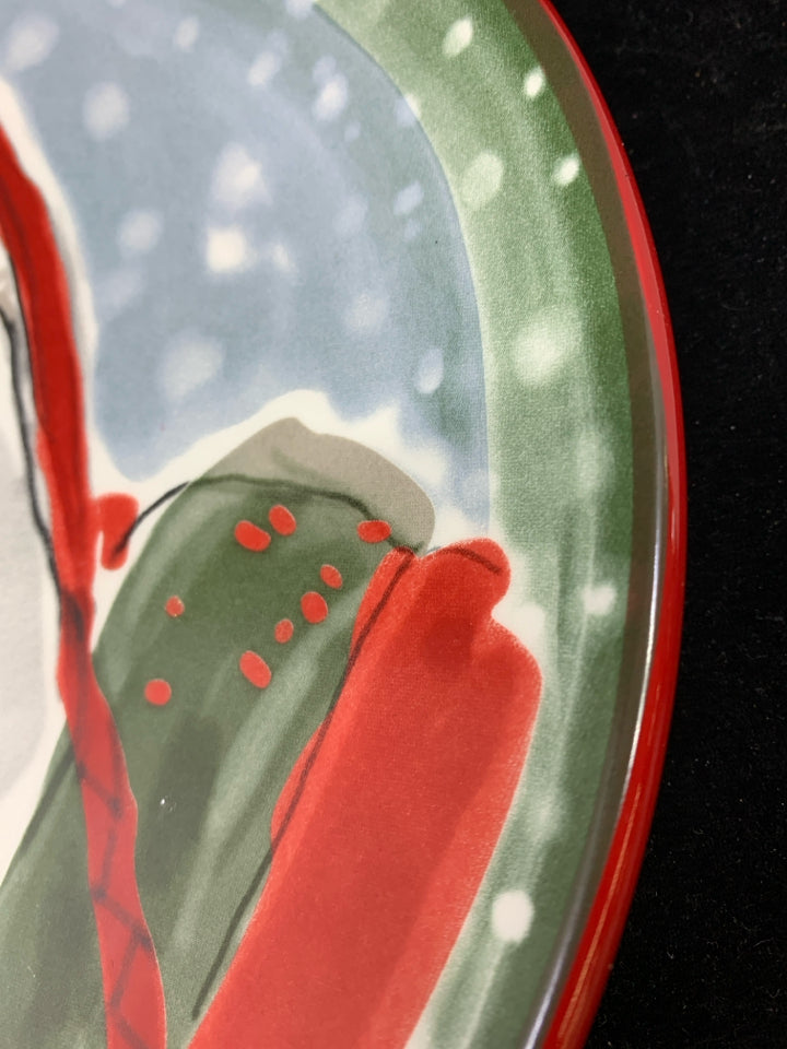 SANTA SERVING PLATE.