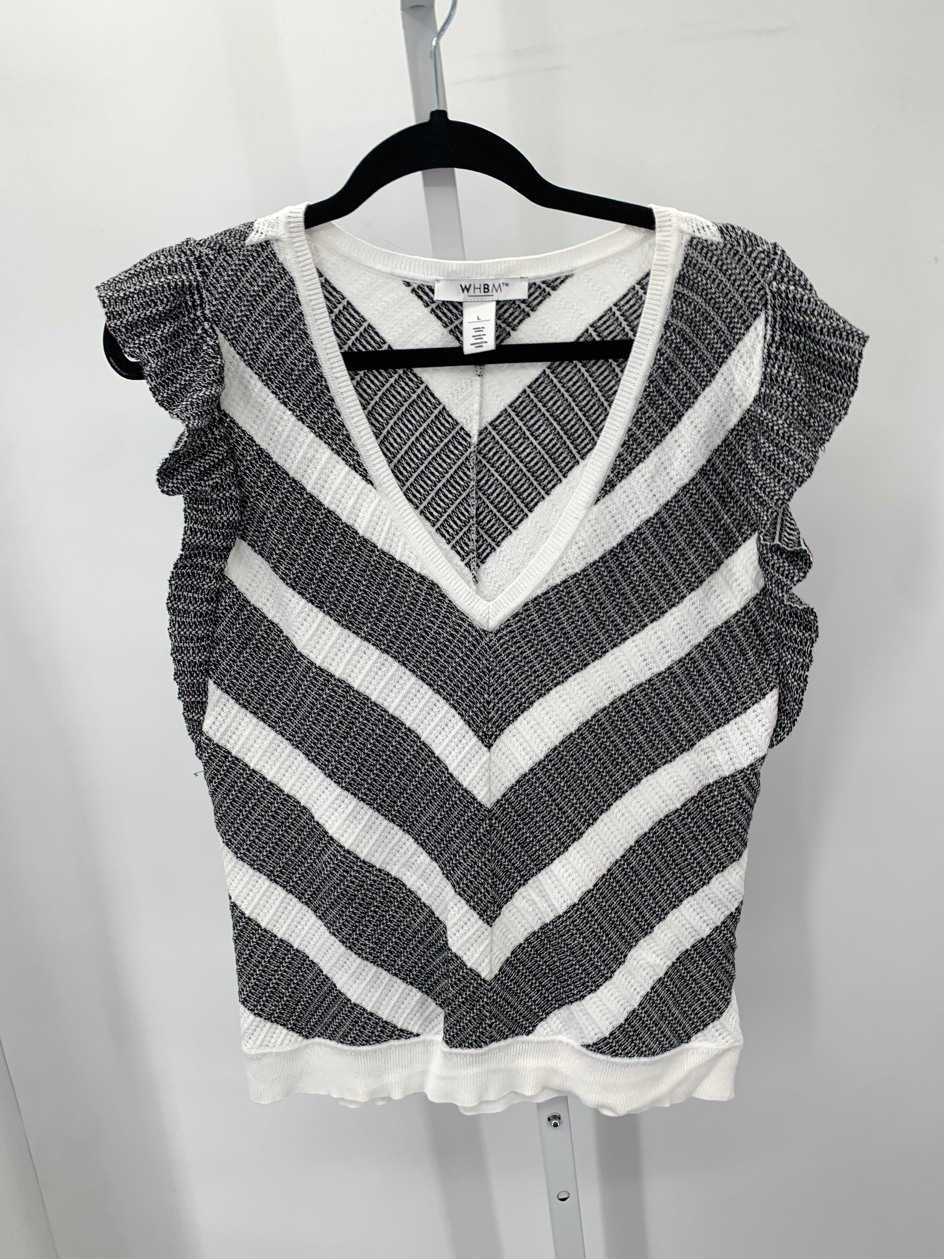 White House Black Size Large Misses Short Slv Sweater