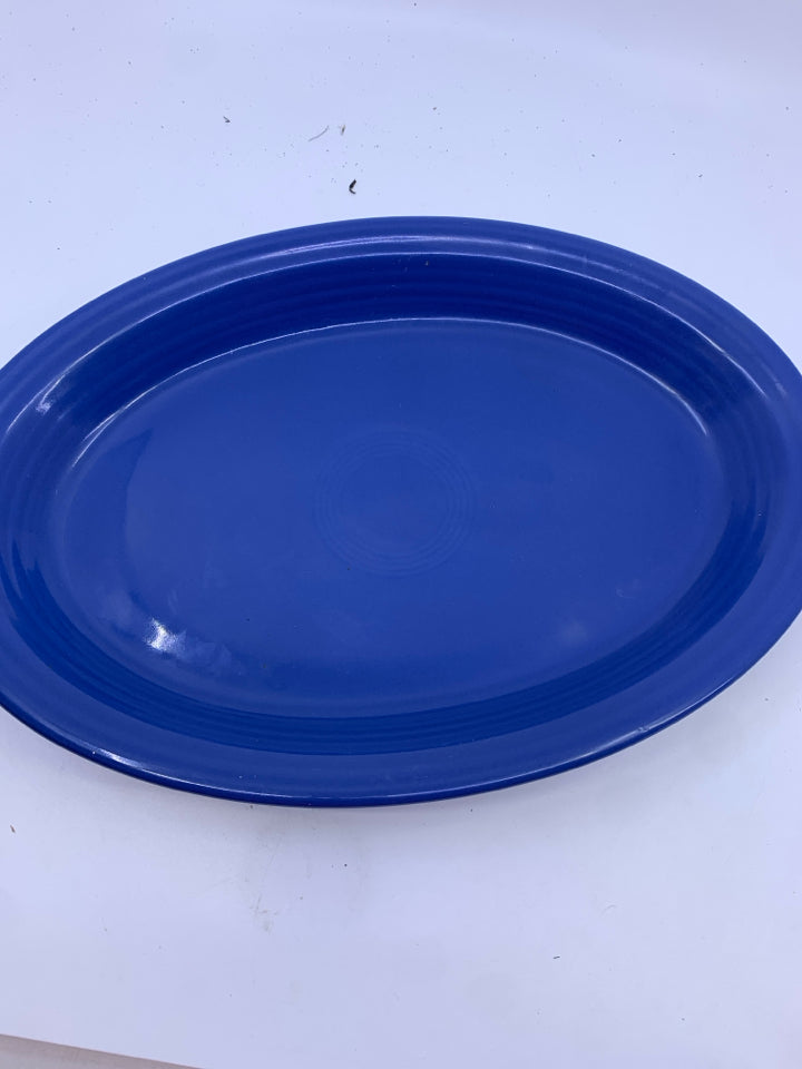 LAPIS BLUE OVAL PLATTER -FIESTA WARE.