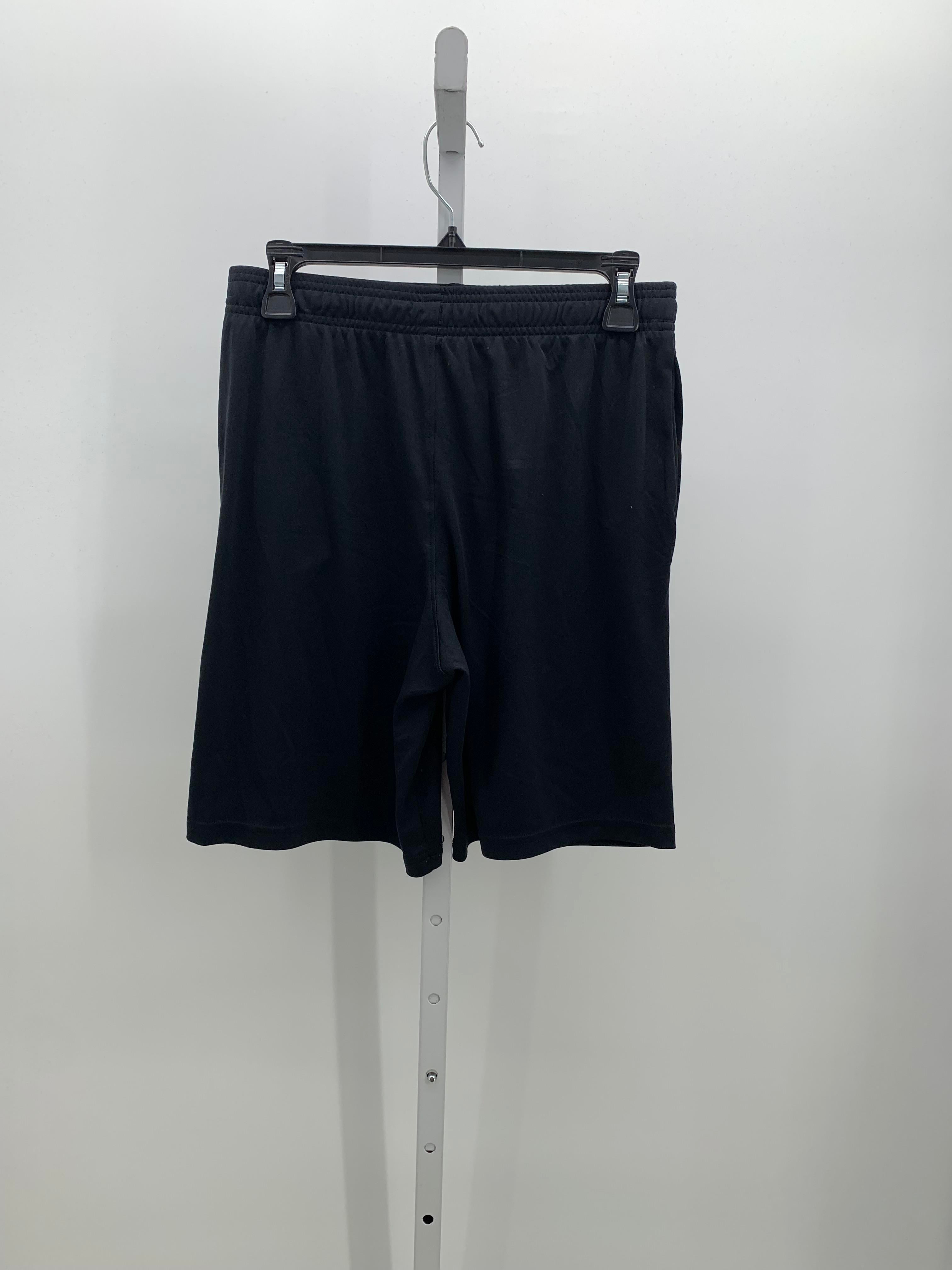 WHITE LOGO ACTIVE SHORTS- SIZE YXL
