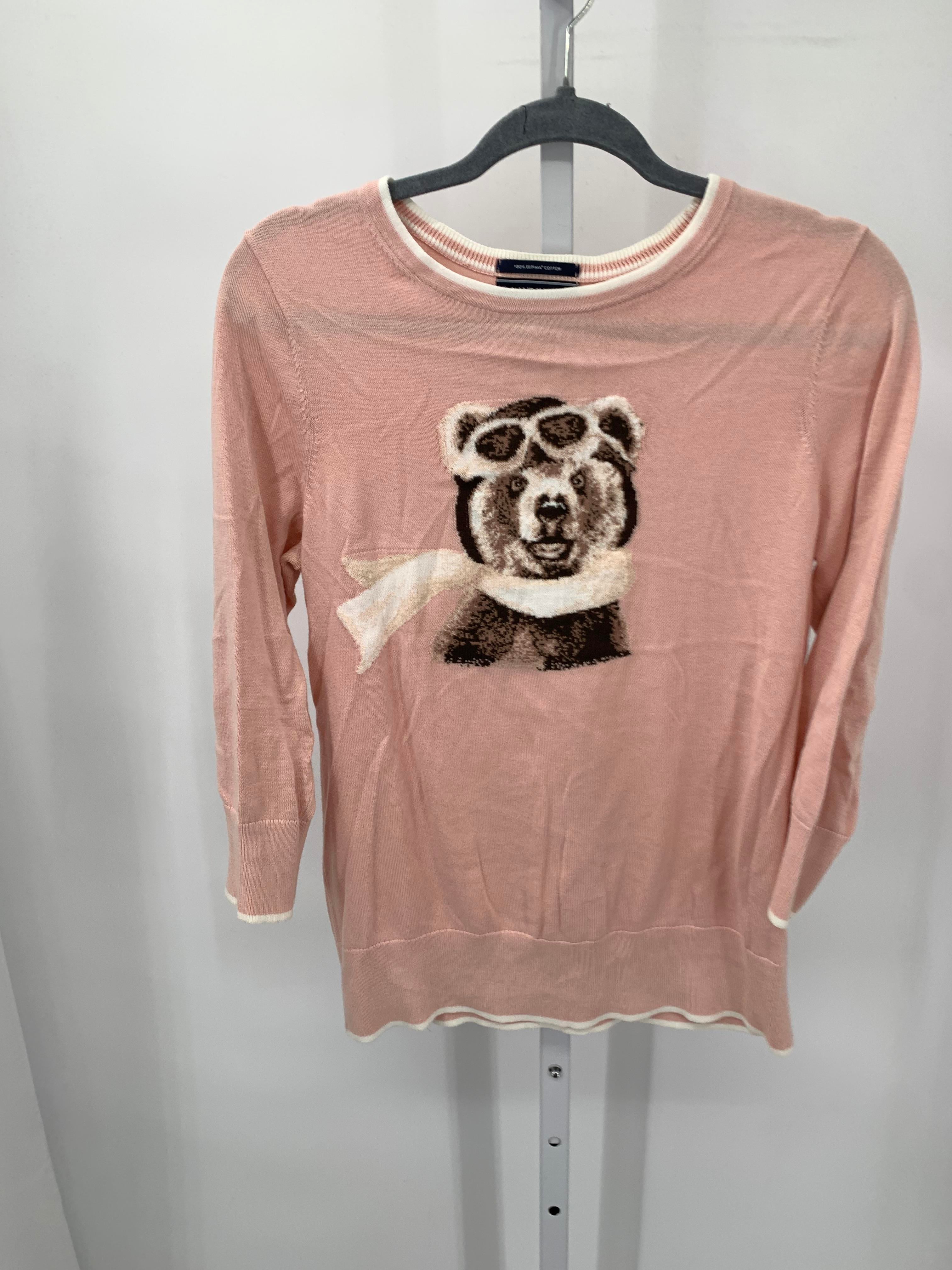 Lands End Size Small Misses 3/4 Sleeve Sweater