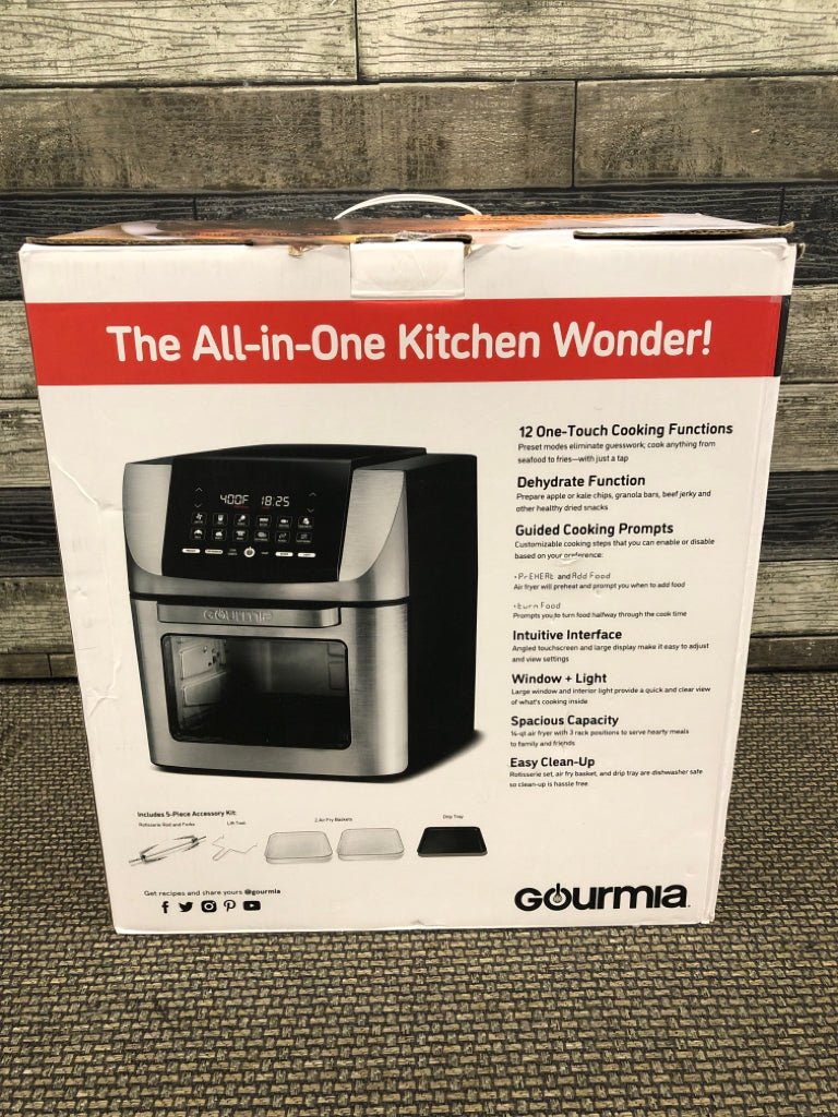 NIB GOURMIA AIR FRYER.