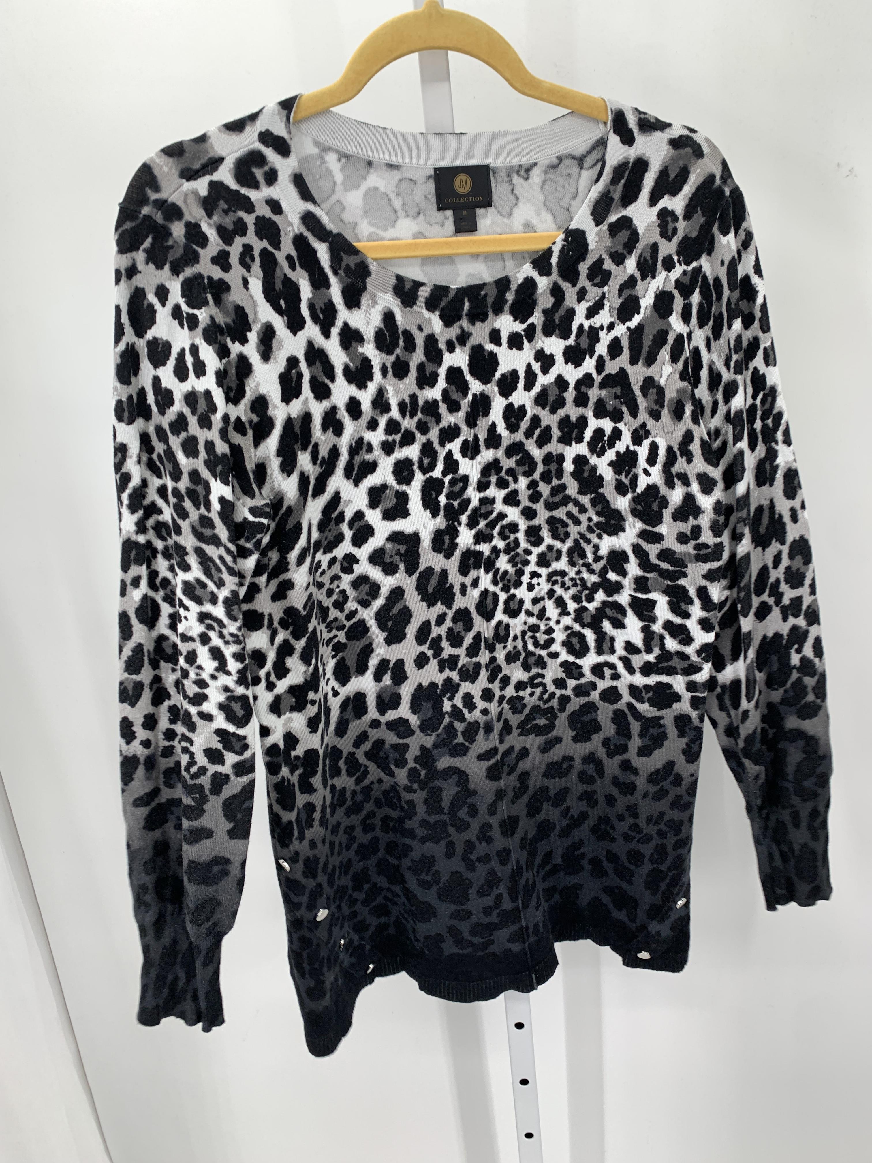 JM Collection Size Medium Misses Long Slv Sweater
