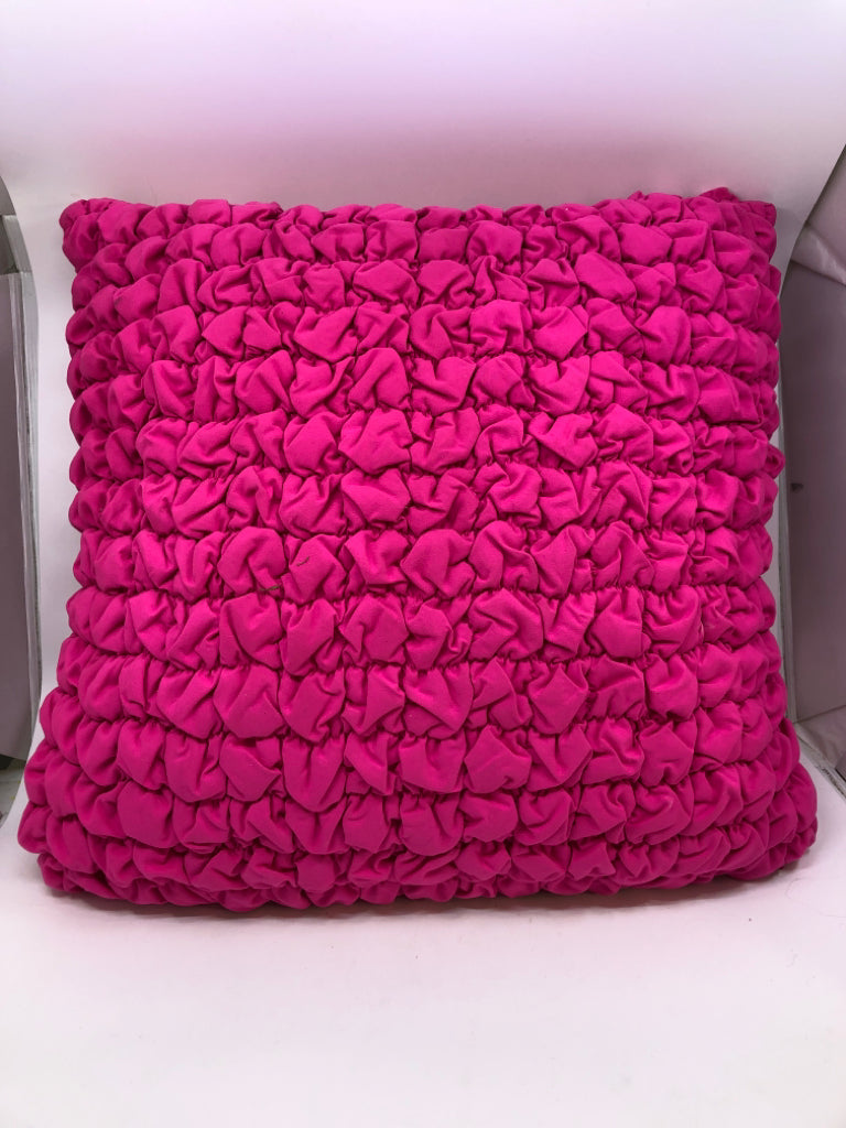 QUILTED PINK DKNY PILLOW.