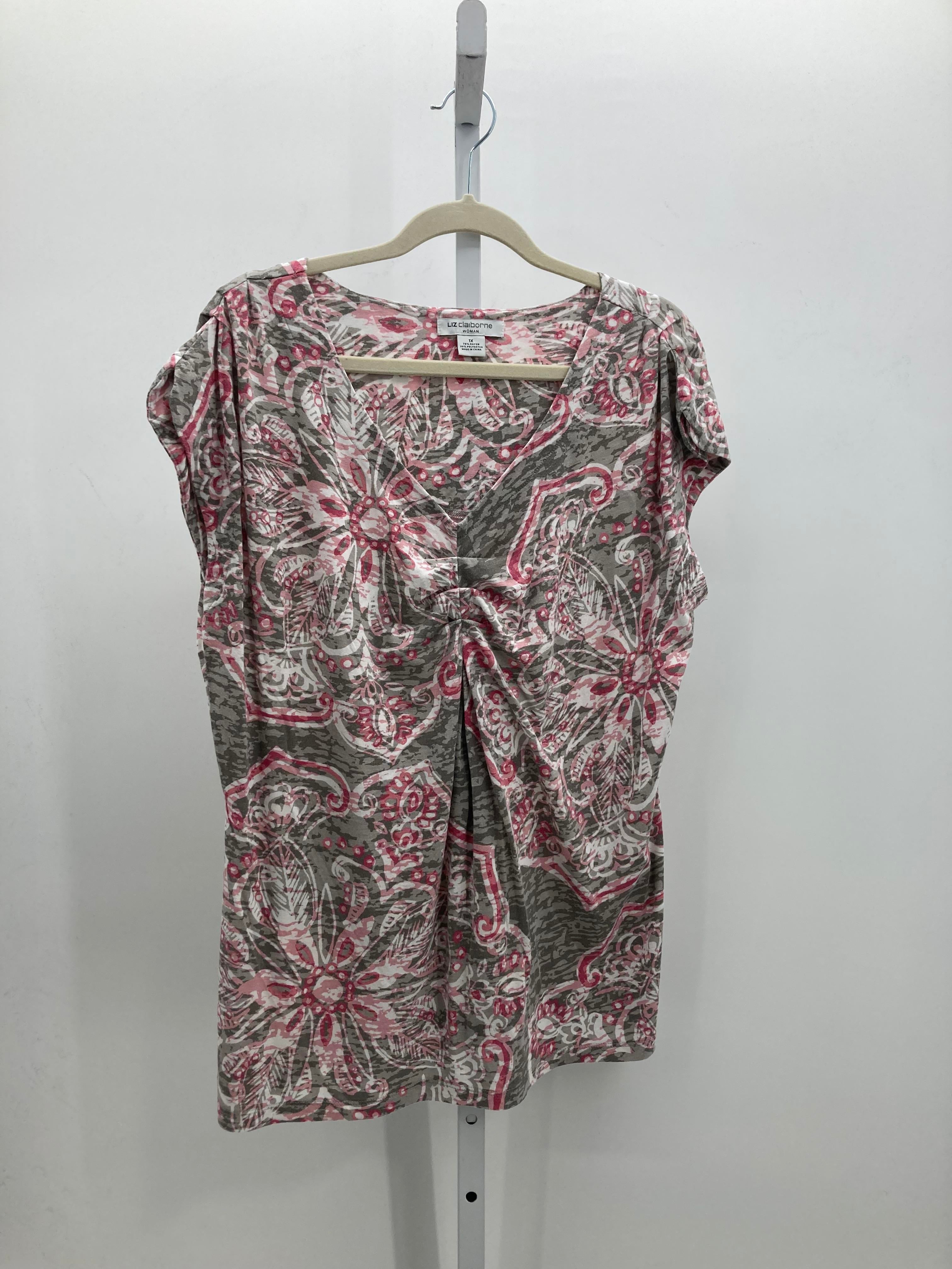 Liz Claiborne Size 1X Womens Short Sleeve Shirt