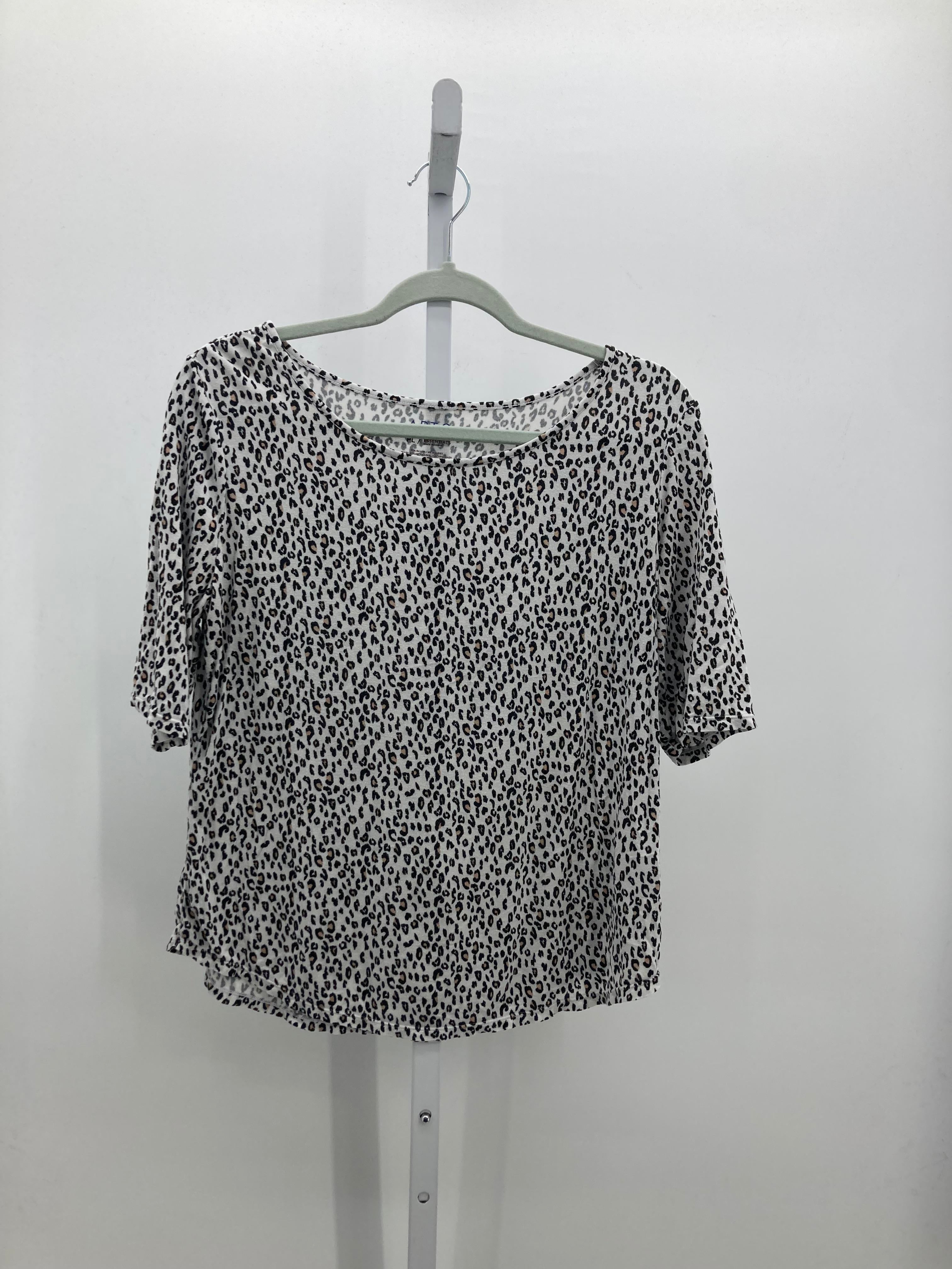 Talbots Size Large Petite Petite Short Sleeve Shirt
