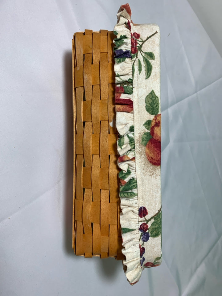 2001 RECTANGLE BASKET W FRUIT LINER.