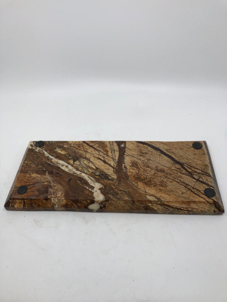 GENUINE BROWN MARBLE TRAY.