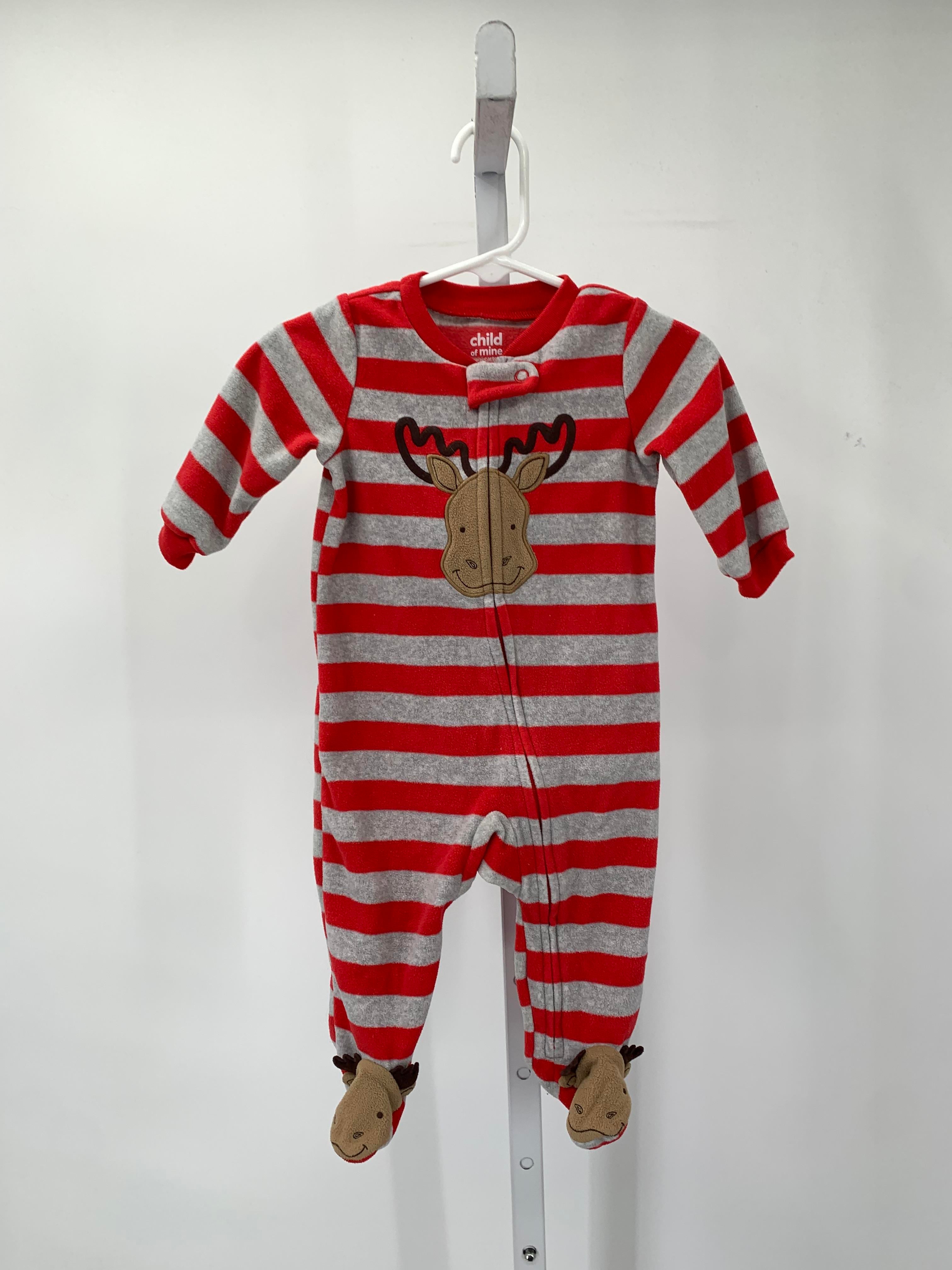 GREY STRIPES FLEECE MOOSE