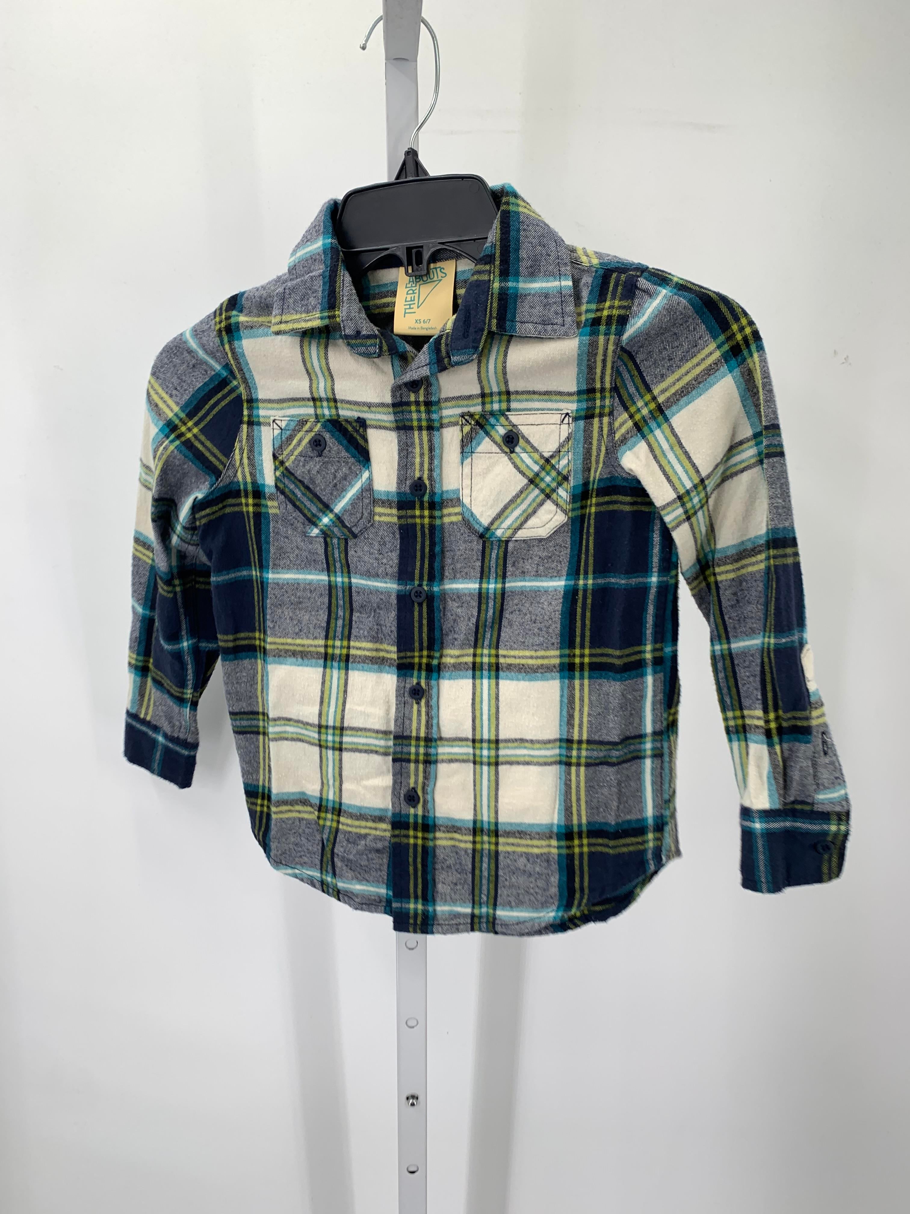PLAID BTN DOWN
