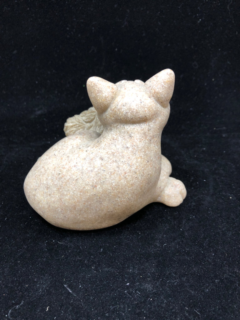 "CARI & DON" CAT/DOG FIGURINE - QUARRY CRITTERS.
