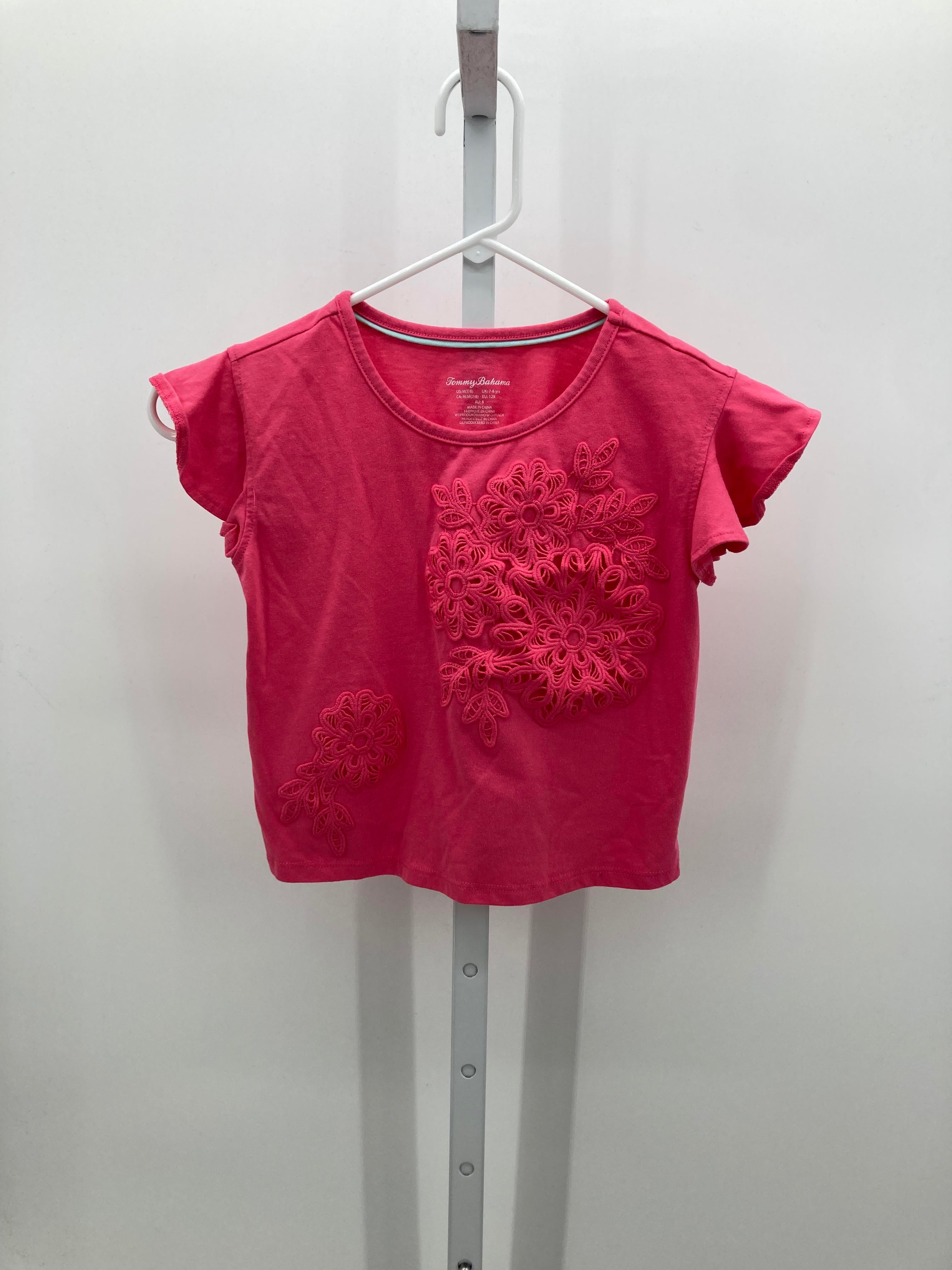 Tommy Bahama Size 7-8 Girls Short Sleeve Shirt