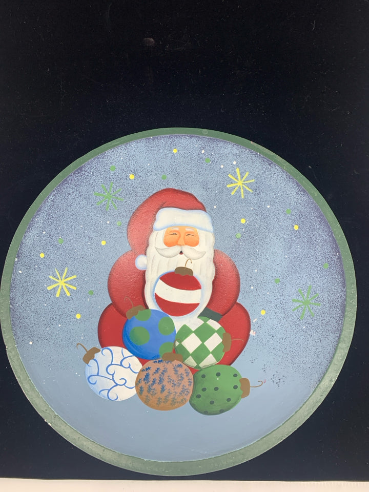 WOOD SANTA BOWL.