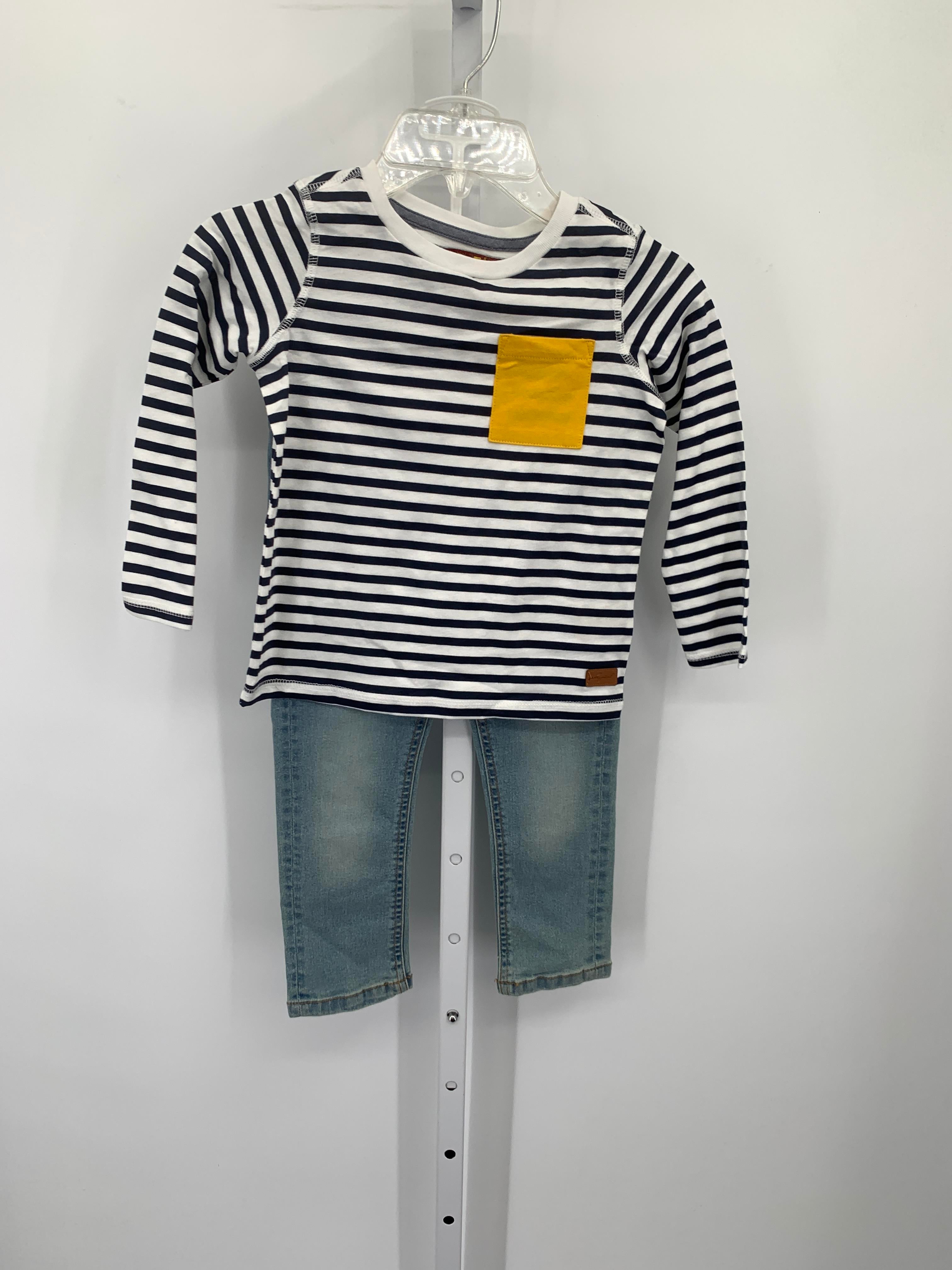 NEW STRIPE SHIRT DENIM JEANS