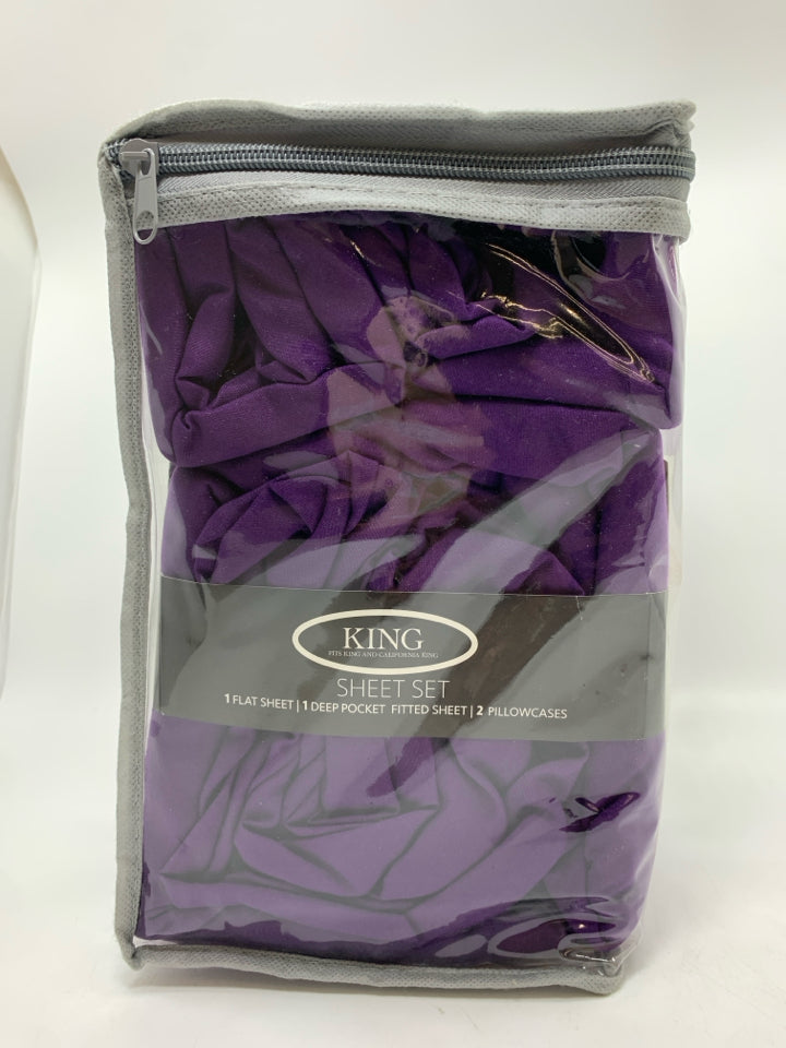 NIP KING PURPLE SHEET SET.