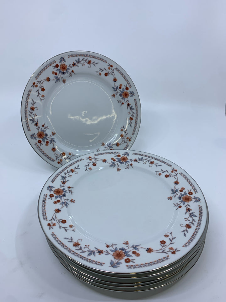 30PC DYNASTY RED FLORAL CHINA SET SERVICE FOR 6.