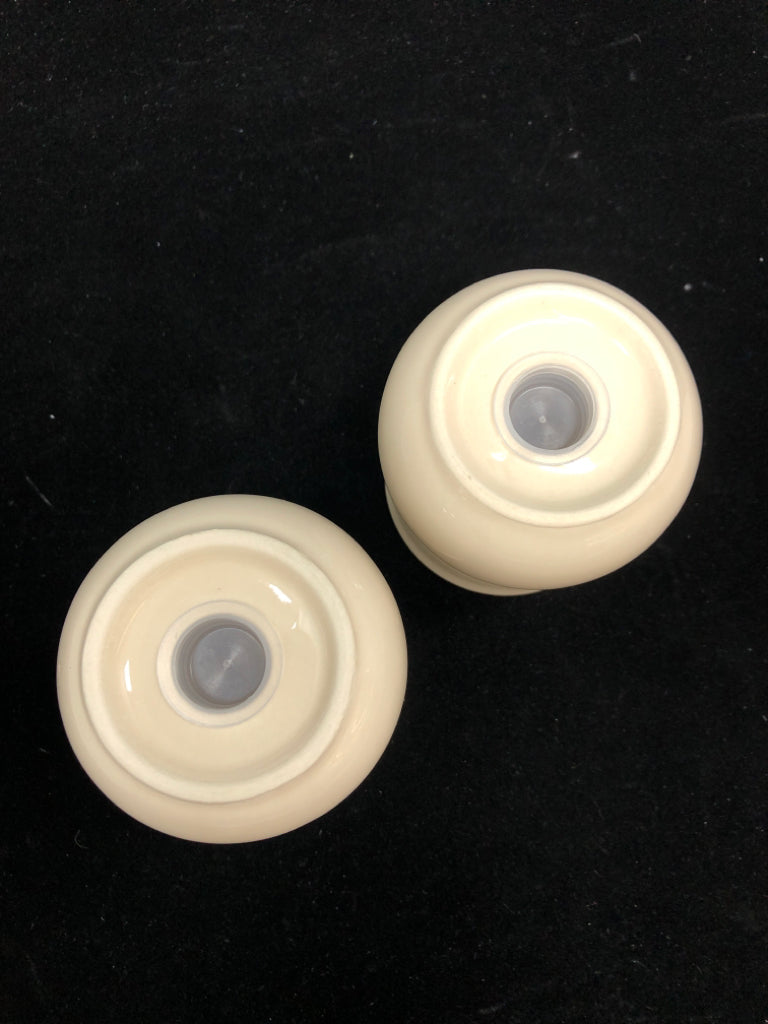 WHITE SALT & PEPPER SET-CORNING.