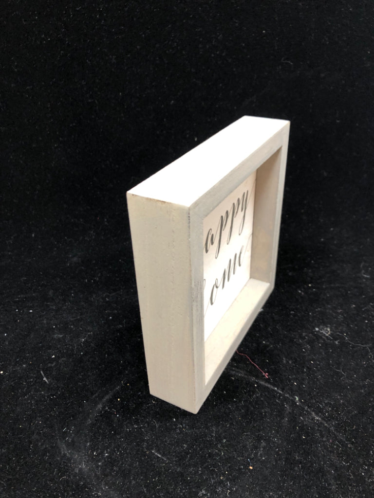 WHITE GREY HAPPY HOMME SIGN.