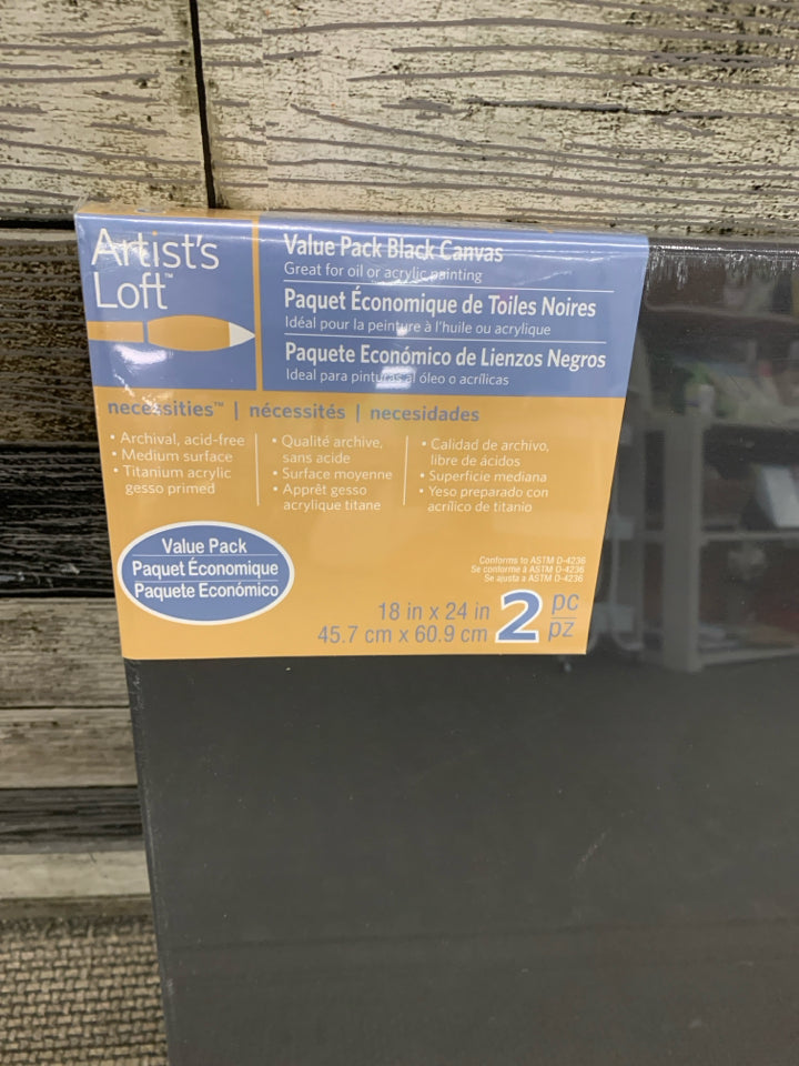 NIP 2PC BLACK CANVAS.