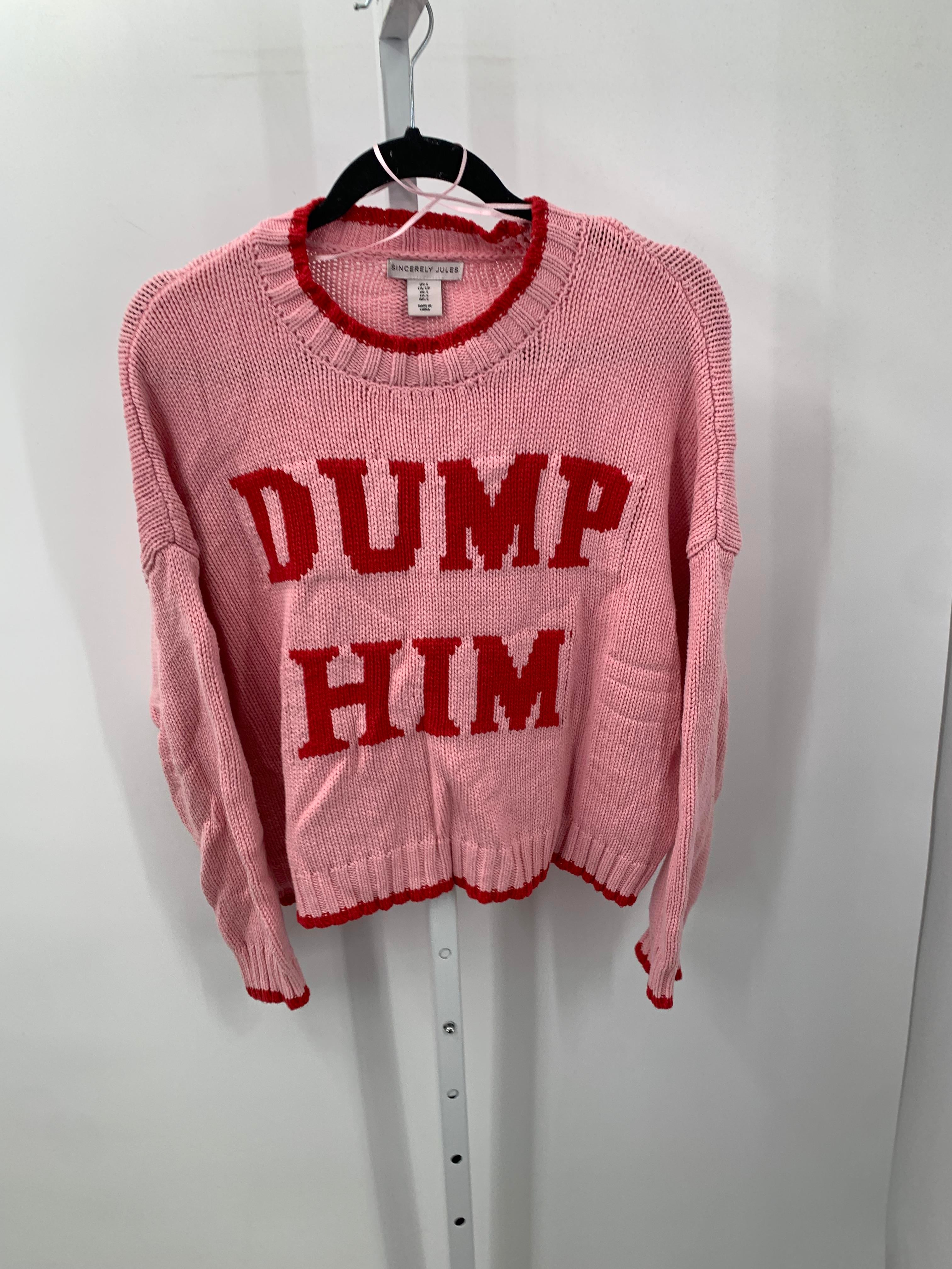 Size Small Juniors Long Sleeve Sweater