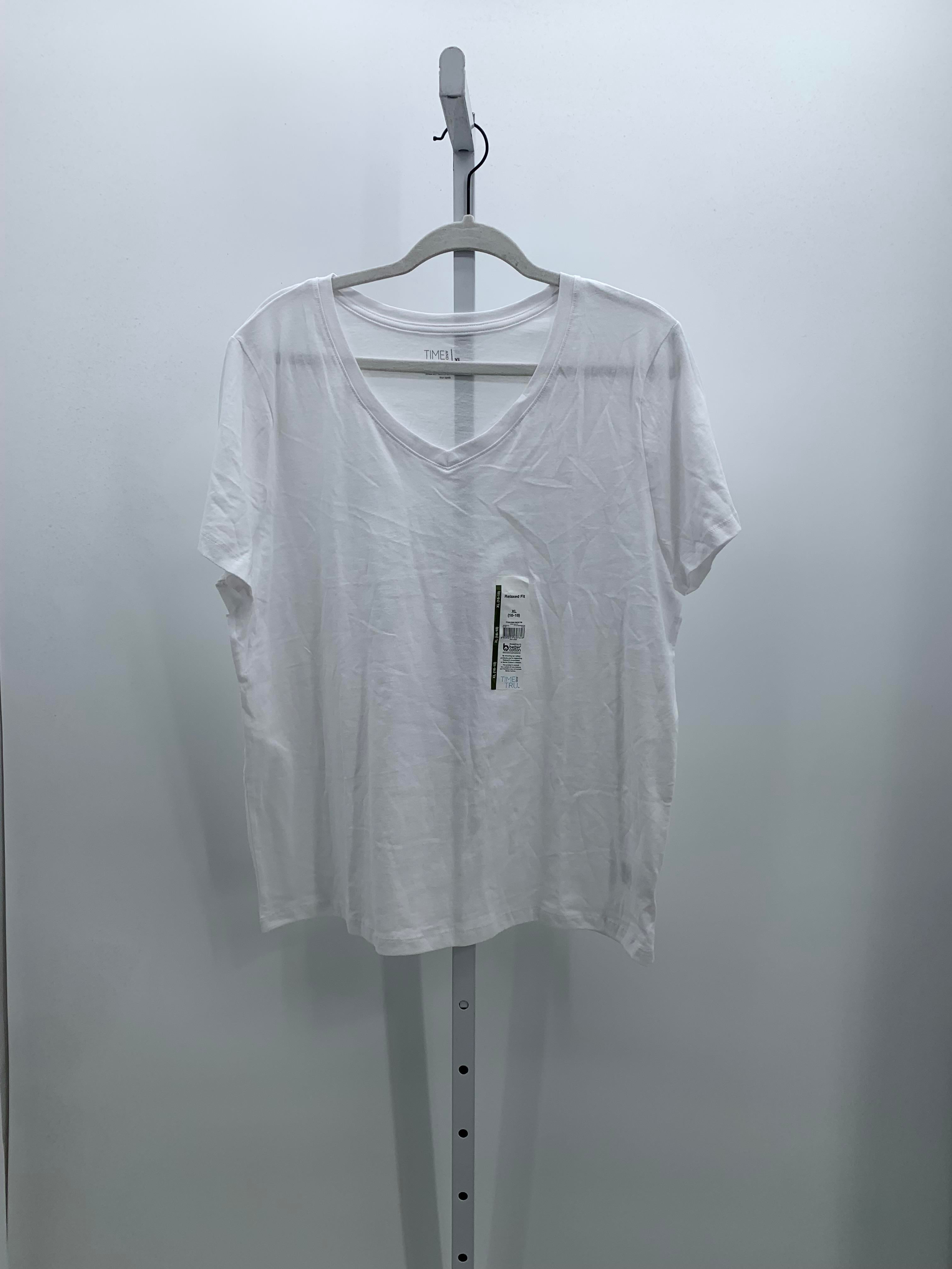 Time and Tru Size Extra Large Misses Short Sleeve Shirt