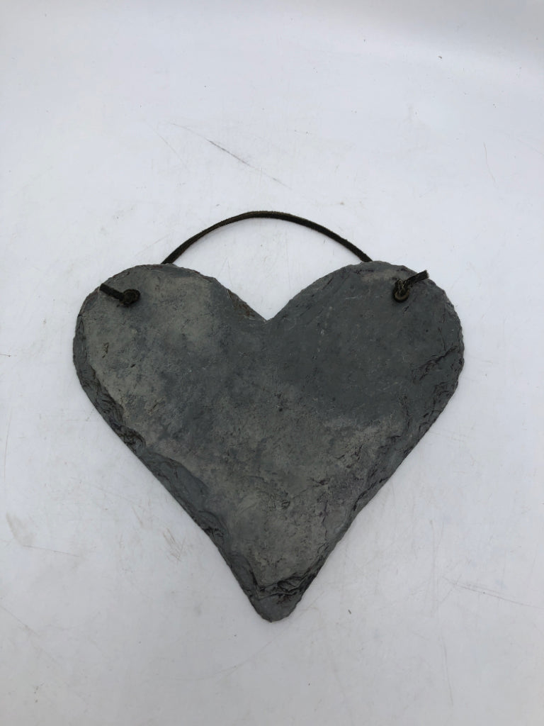 HEART SHAPED STONE SLAB HANGING.