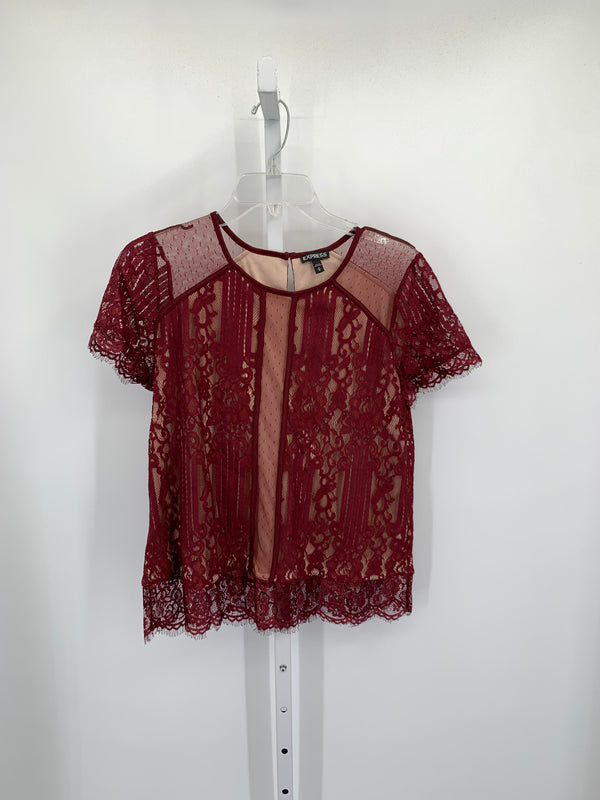 Express Size Medium Misses Short Sleeve Shirt